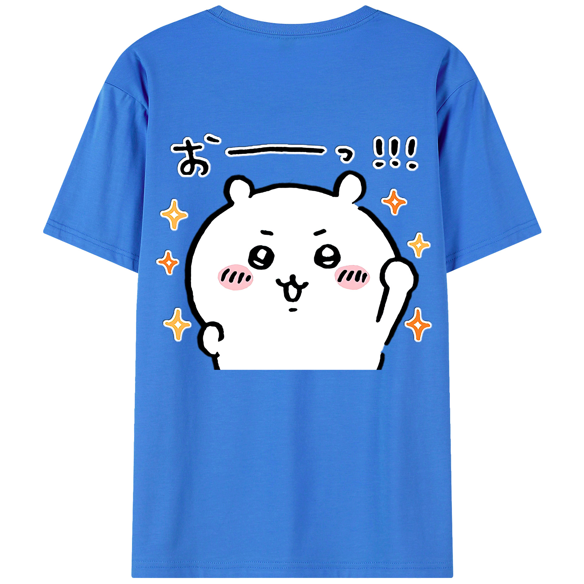 （画像用） ちいかわ ちいかわ Chii-kawa chiikawa 綿100％半袖Tシャツ（背面プリント）