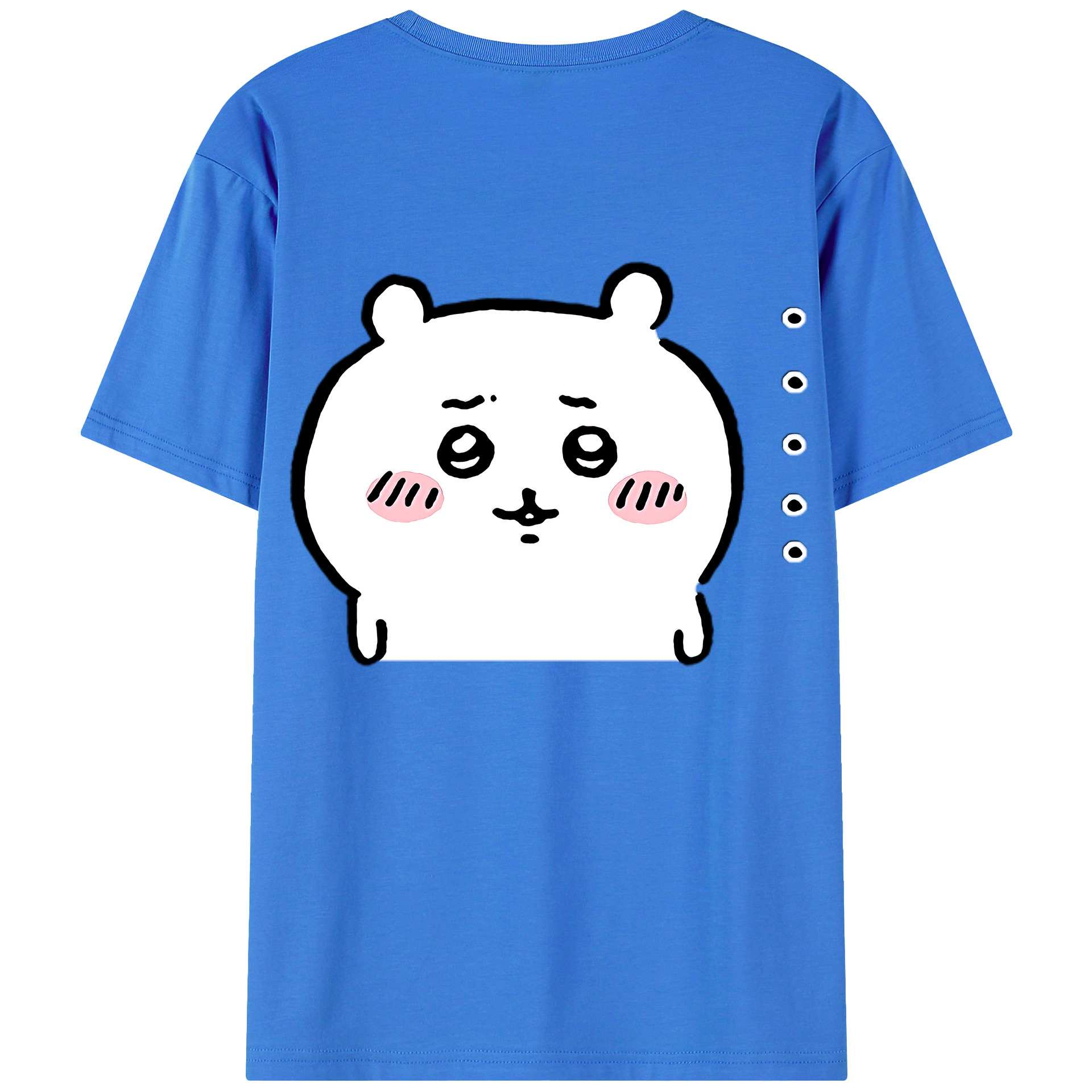 （画像用） ちいかわ ちいかわ Chii-kawa chiikawa 綿100％半袖Tシャツ（背面プリント）
