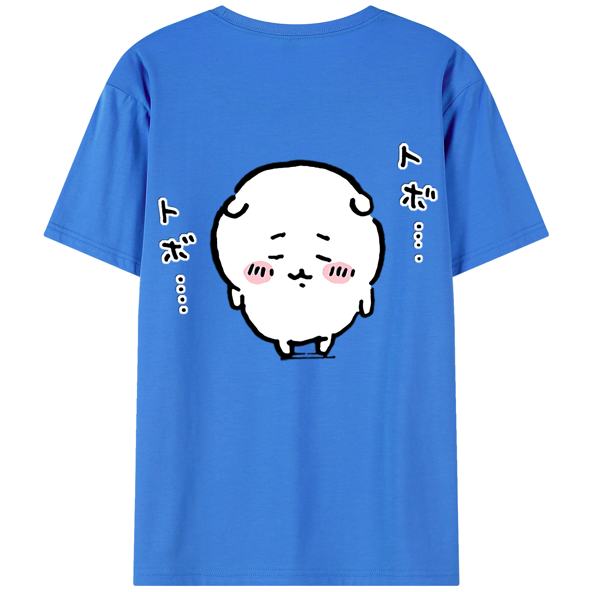 （画像用） ちいかわ ちいかわ Chii-kawa chiikawa 綿100％半袖Tシャツ（背面プリント）