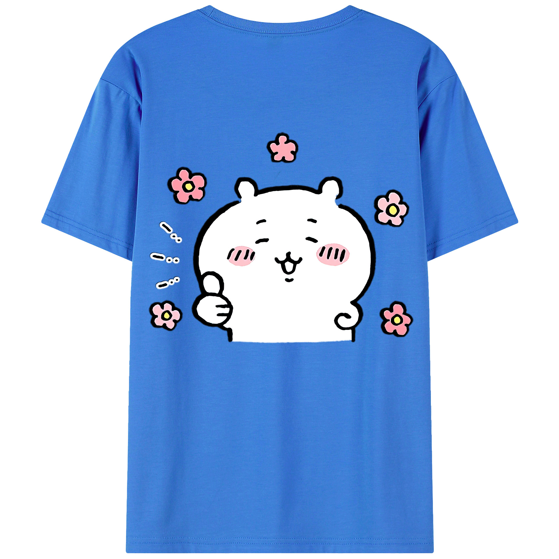 （画像用） ちいかわ ちいかわ Chii-kawa chiikawa 綿100％半袖Tシャツ（背面プリント）