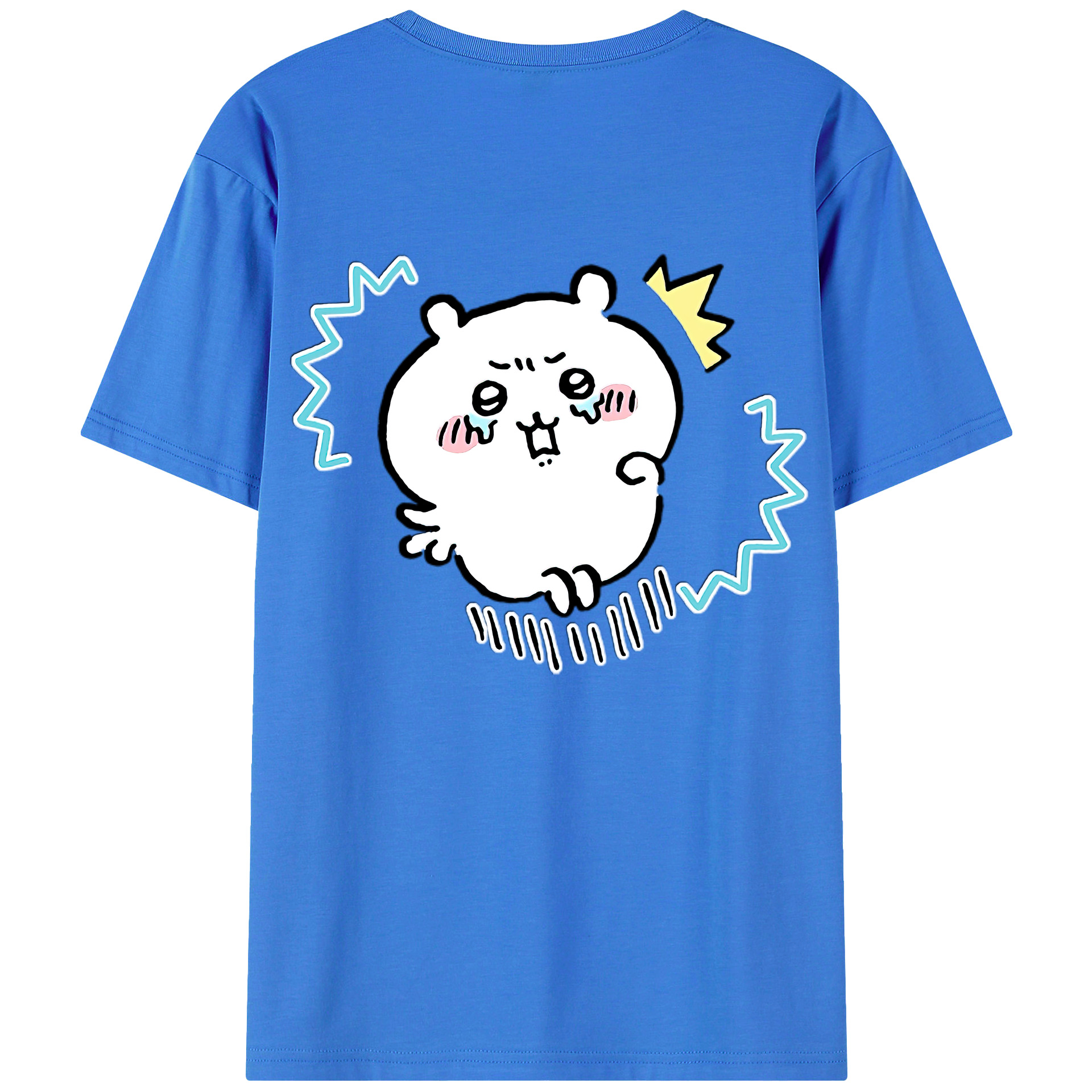 （画像用） ちいかわ ちいかわ Chii-kawa chiikawa 綿100％半袖Tシャツ（背面プリント）