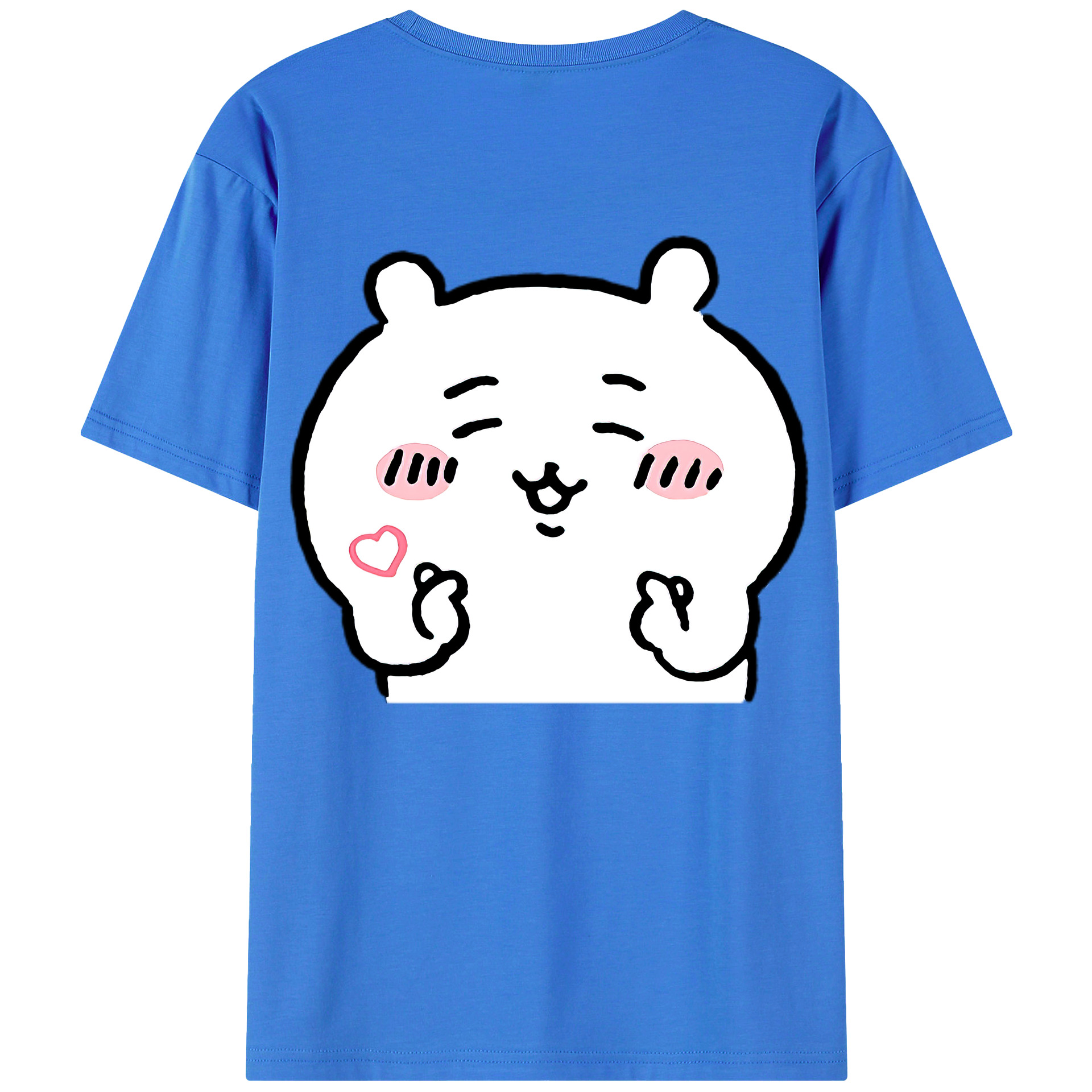 （画像用） ちいかわ ちいかわ Chii-kawa chiikawa 綿100％半袖Tシャツ（背面プリント）