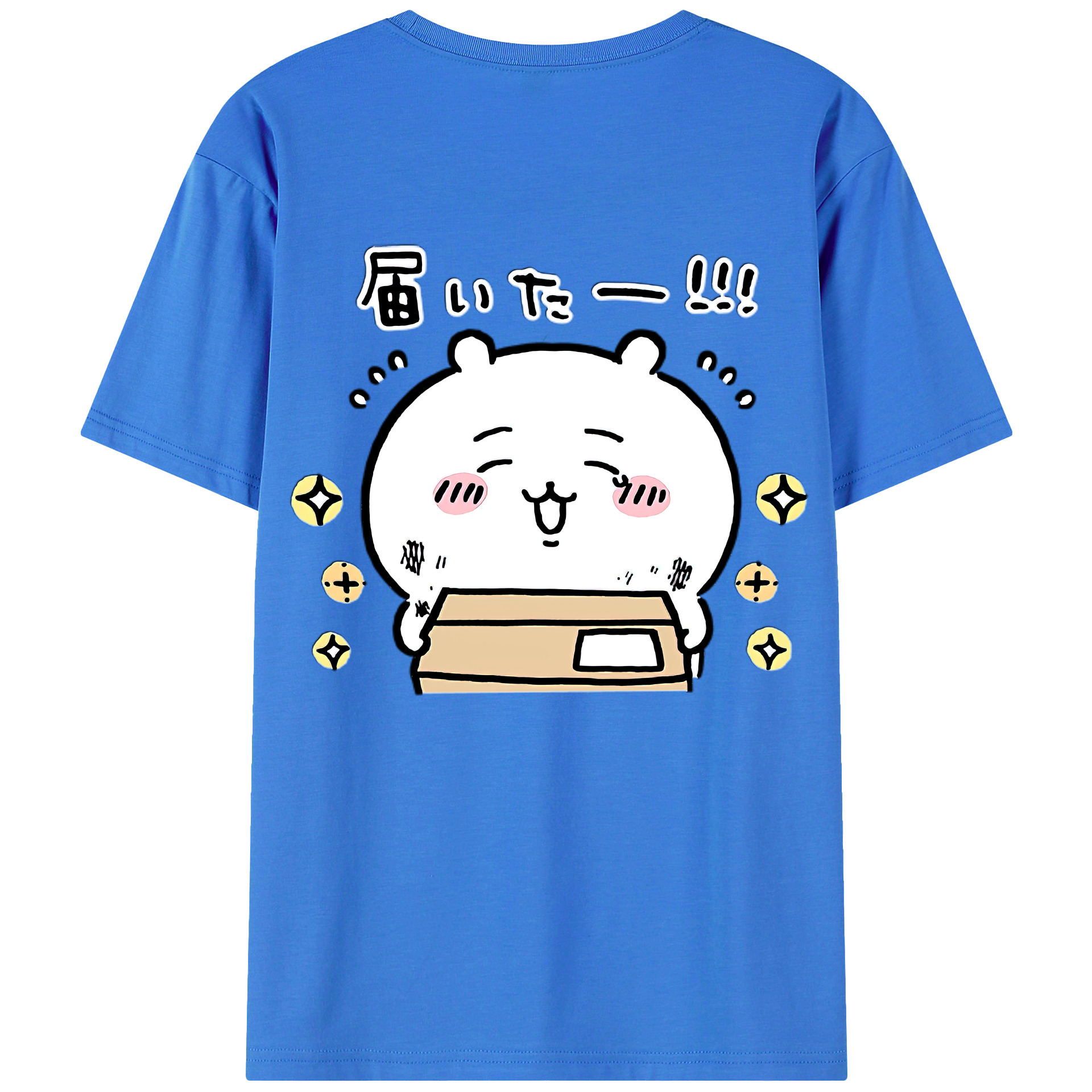 （画像用） ちいかわ ちいかわ Chii-kawa chiikawa 綿100％半袖Tシャツ（背面プリント）