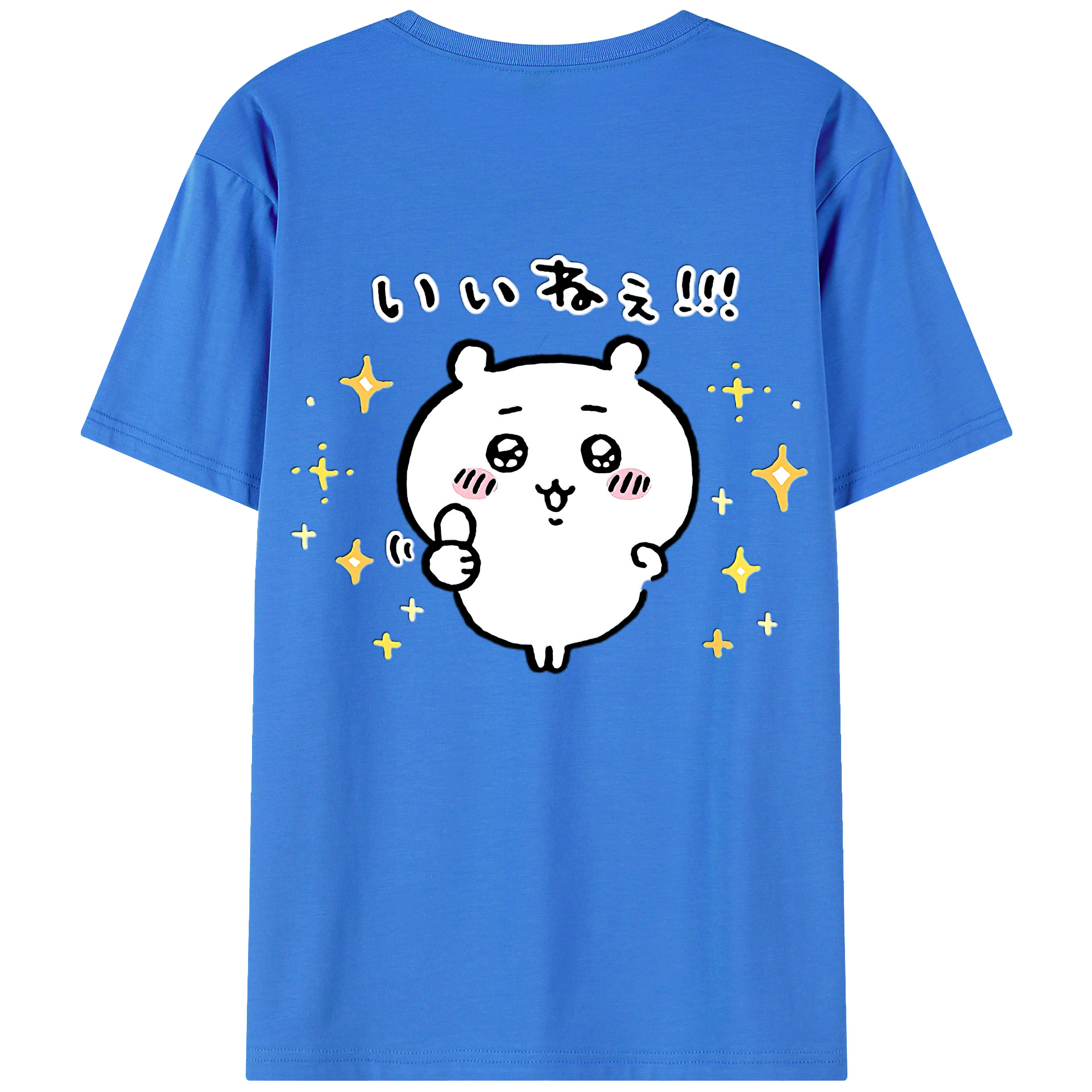 （画像用） ちいかわ ちいかわ Chii-kawa chiikawa 綿100％半袖Tシャツ（背面プリント）