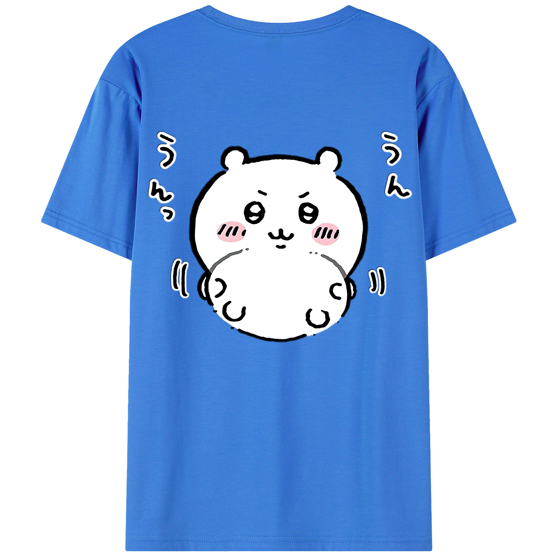 （画像用） ちいかわ ちいかわ Chii-kawa chiikawa 綿100％半袖Tシャツ（背面プリント）