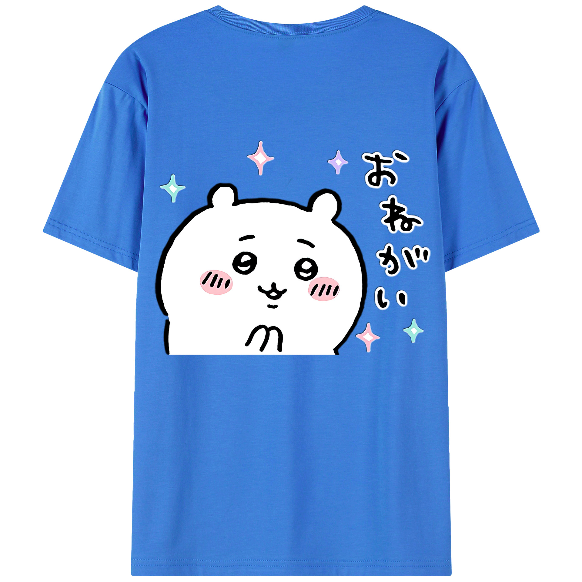 （画像用） ちいかわ ちいかわ Chii-kawa chiikawa 綿100％半袖Tシャツ（背面プリント）