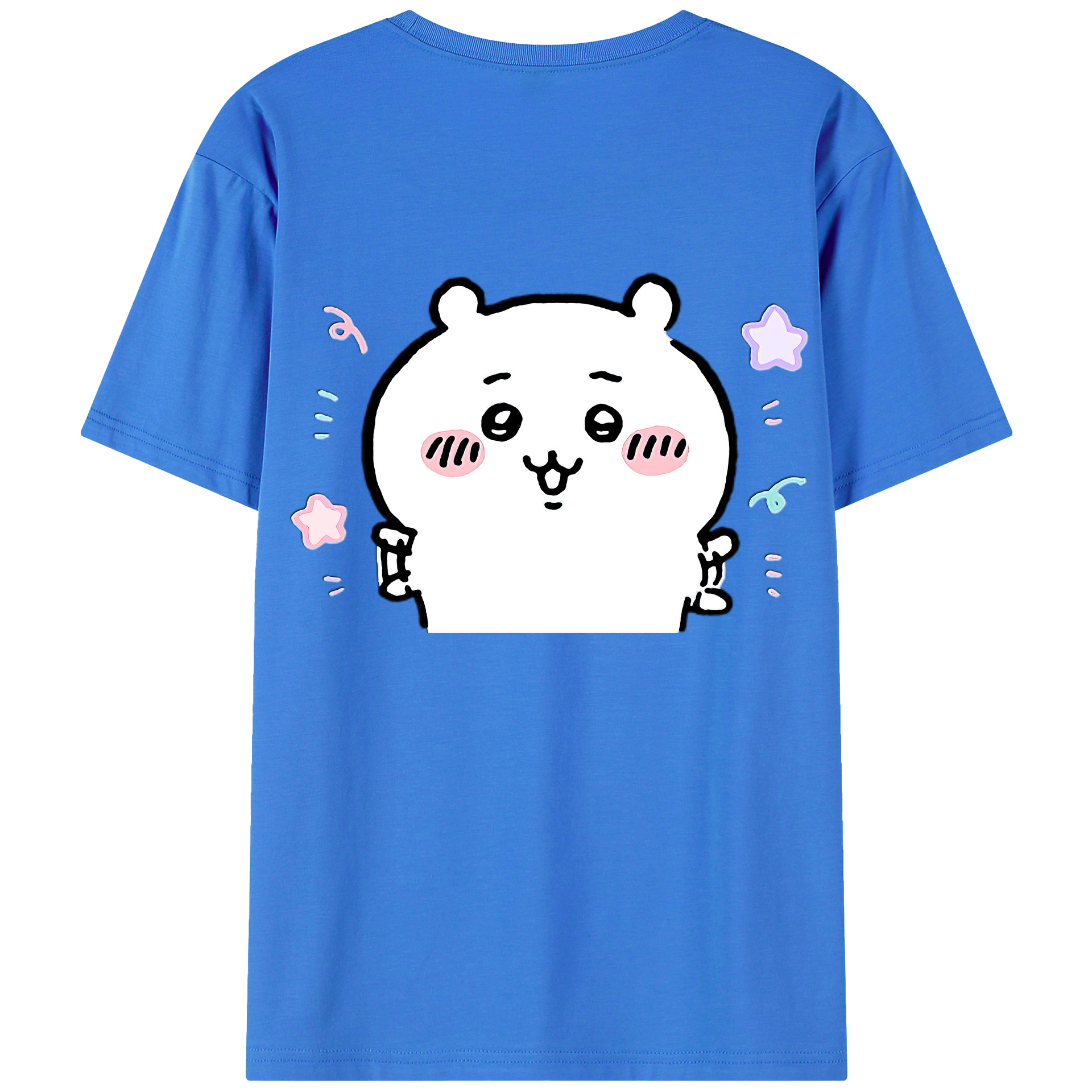 （画像用） ちいかわ ちいかわ Chii-kawa chiikawa 綿100％半袖Tシャツ（背面プリント）