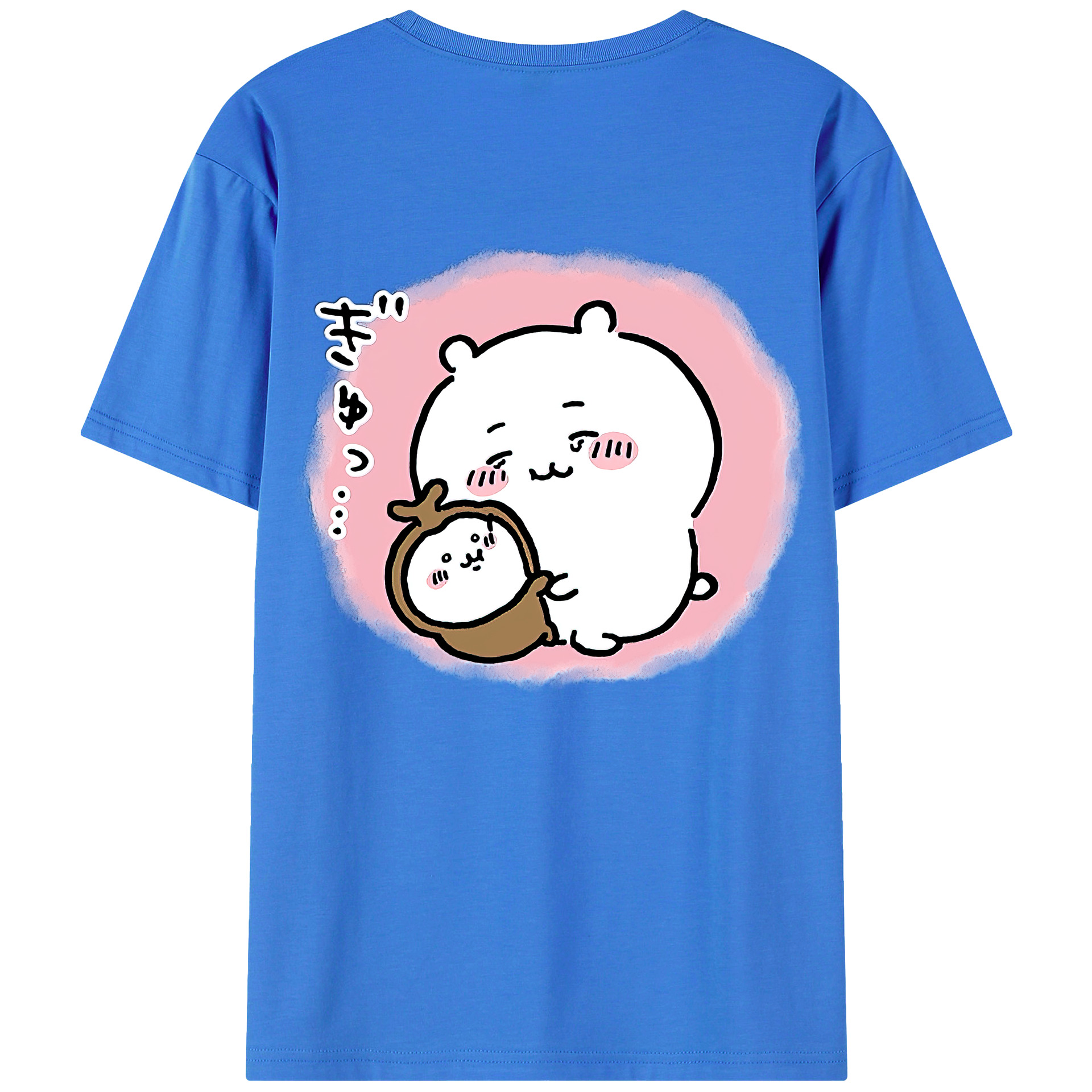 （画像用） ちいかわ ちいかわ Chii-kawa chiikawa 綿100％半袖Tシャツ（背面プリント）