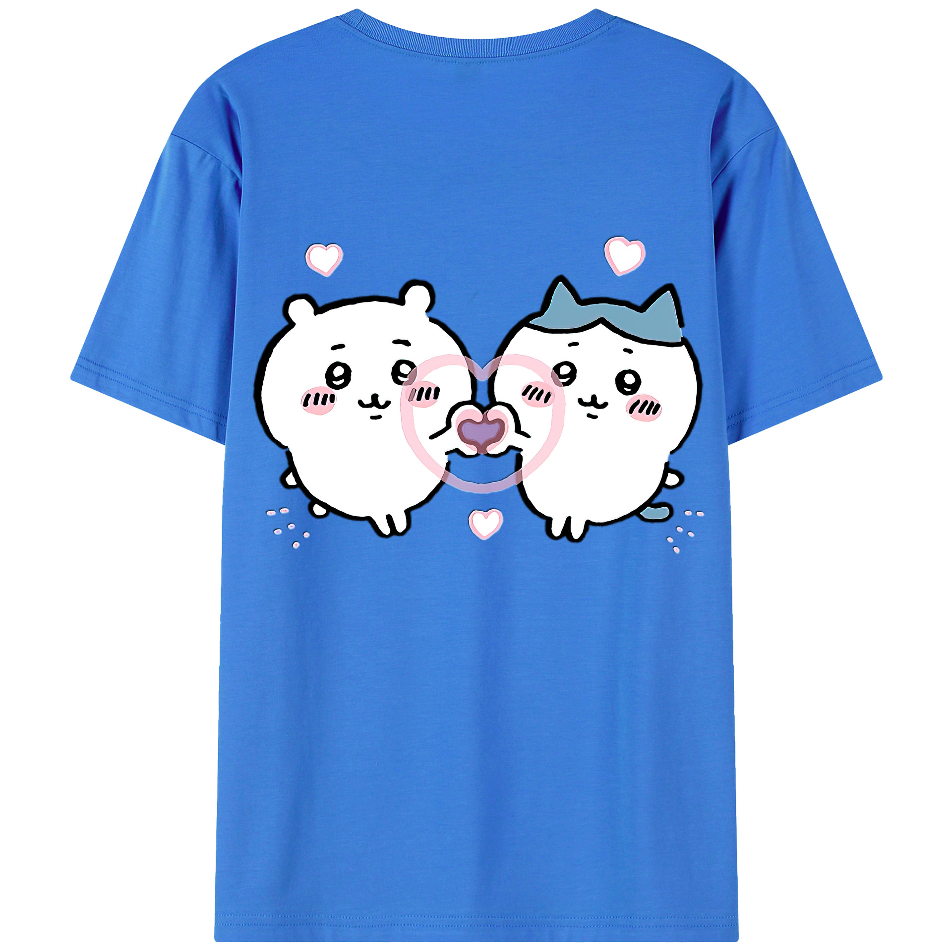 （画像用） ちいかわ ちいかわ Chii-kawa chiikawa 綿100％半袖Tシャツ（背面プリント）
