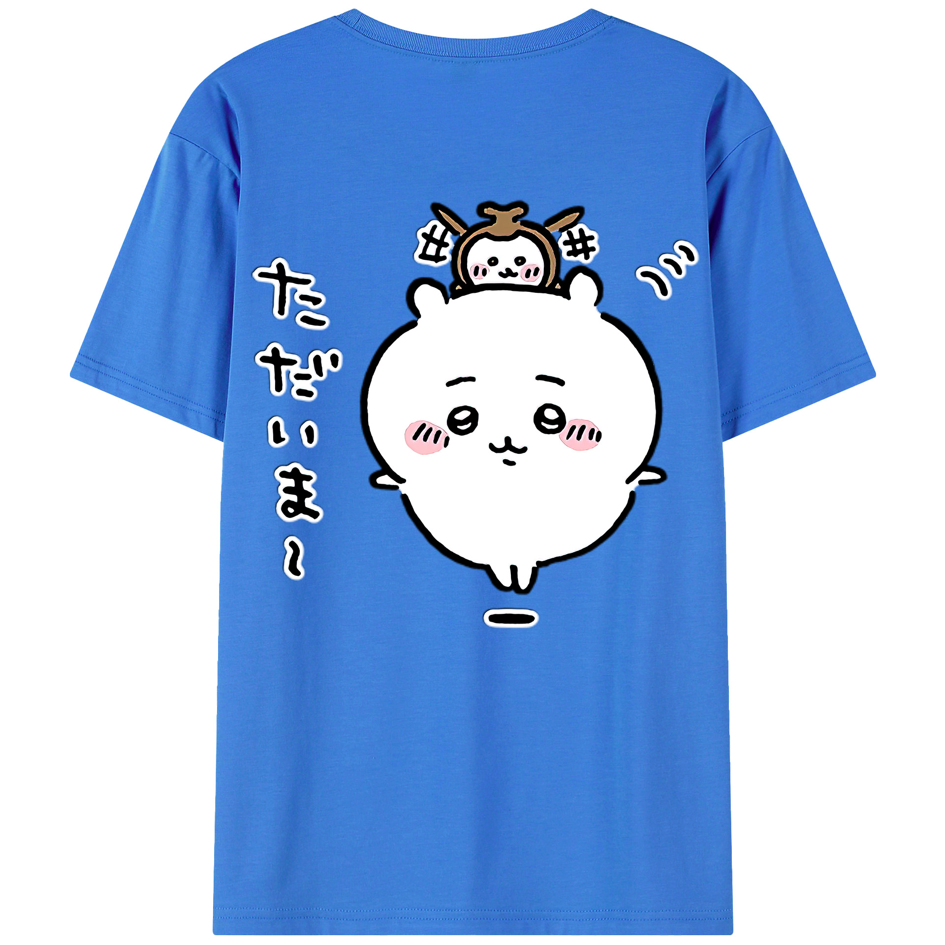 （画像用） ちいかわ ちいかわ Chii-kawa chiikawa 綿100％半袖Tシャツ（背面プリント）