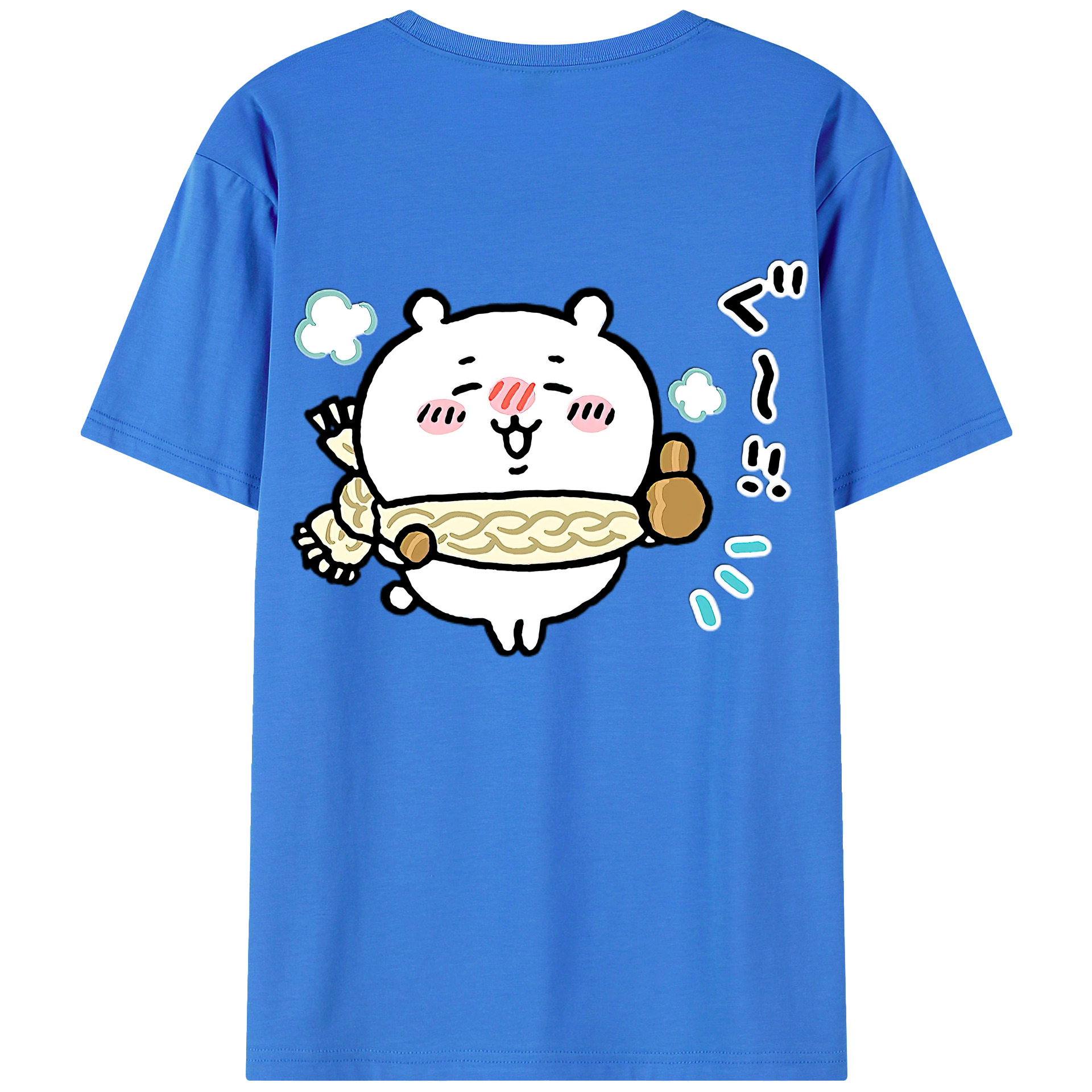 （画像用） ちいかわ ちいかわ Chii-kawa chiikawa 綿100％半袖Tシャツ（背面プリント）