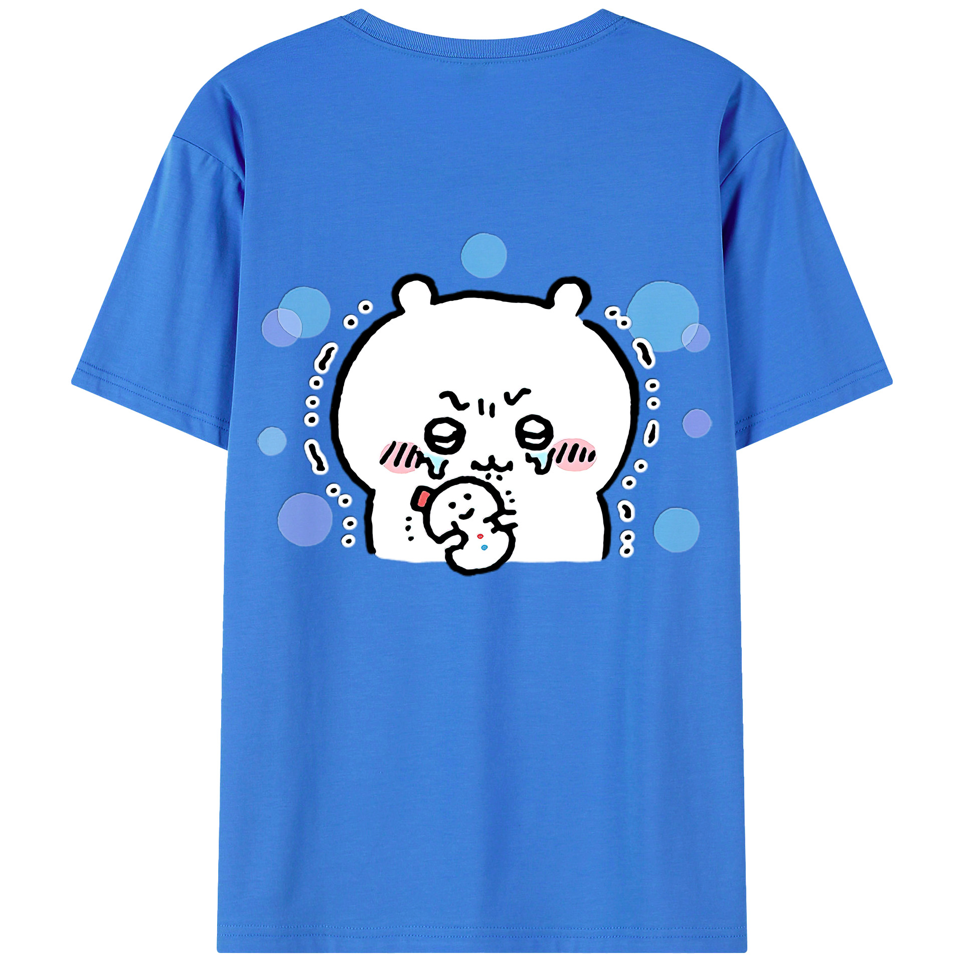 （画像用） ちいかわ ちいかわ Chii-kawa chiikawa 綿100％半袖Tシャツ（背面プリント）