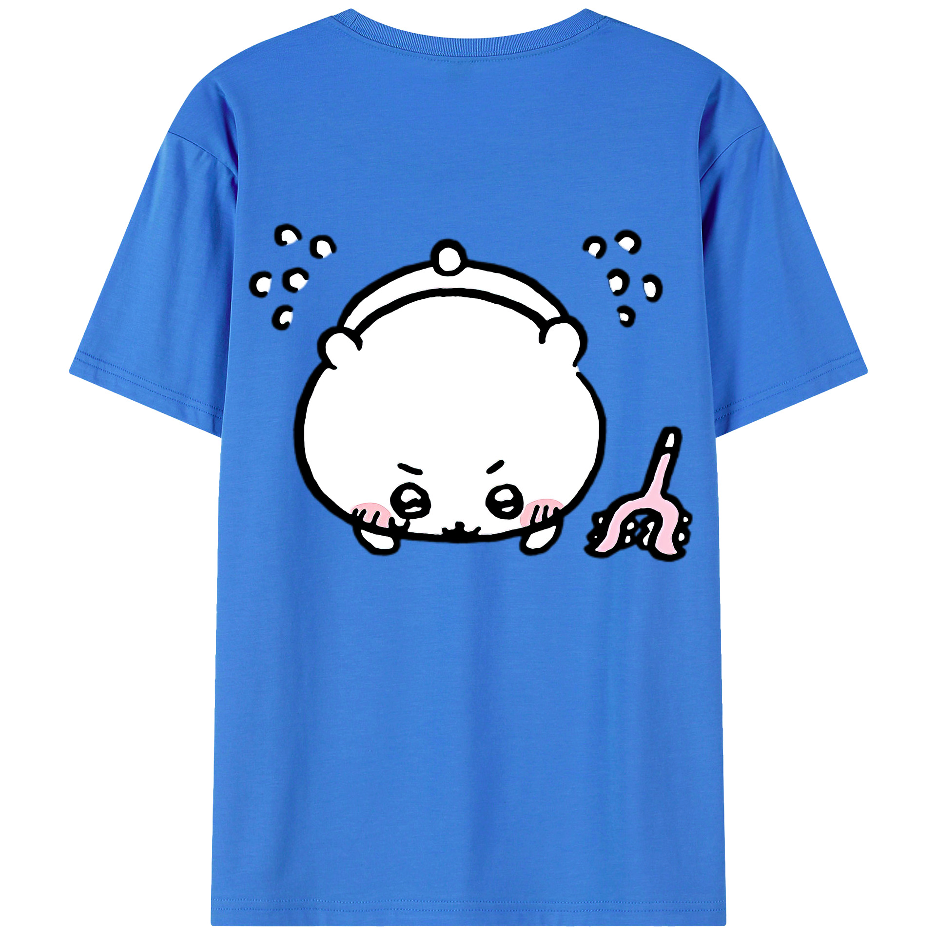（画像用） ちいかわ ちいかわ Chii-kawa chiikawa 綿100％半袖Tシャツ（背面プリント）