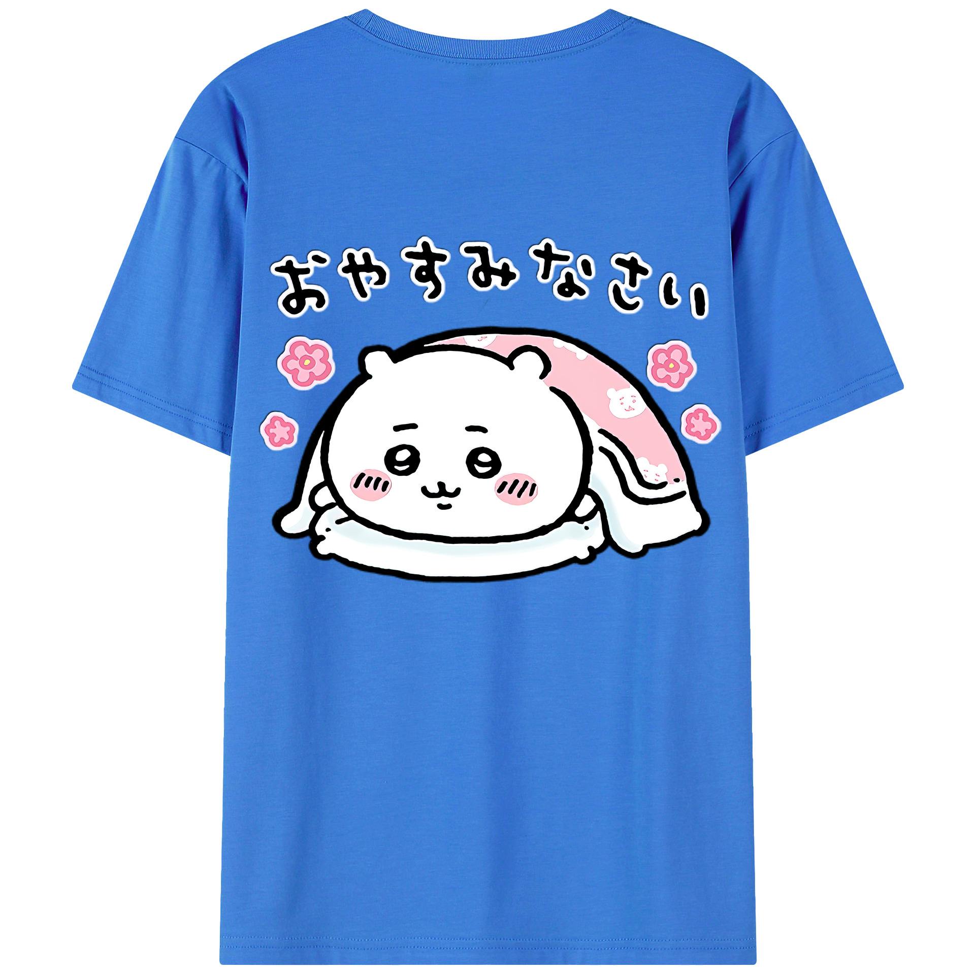 （画像用） ちいかわ ちいかわ Chii-kawa chiikawa 綿100％半袖Tシャツ（背面プリント）