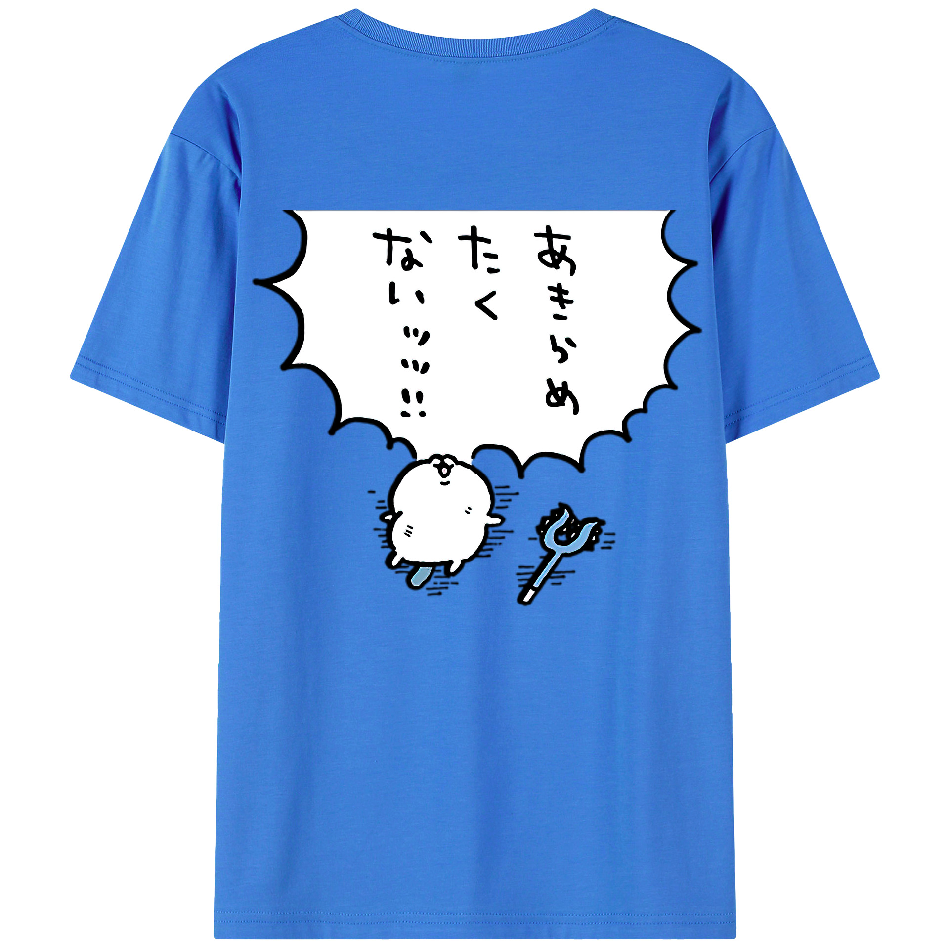 （画像用） ちいかわ ちいかわ Chii-kawa chiikawa 綿100％半袖Tシャツ（背面プリント）