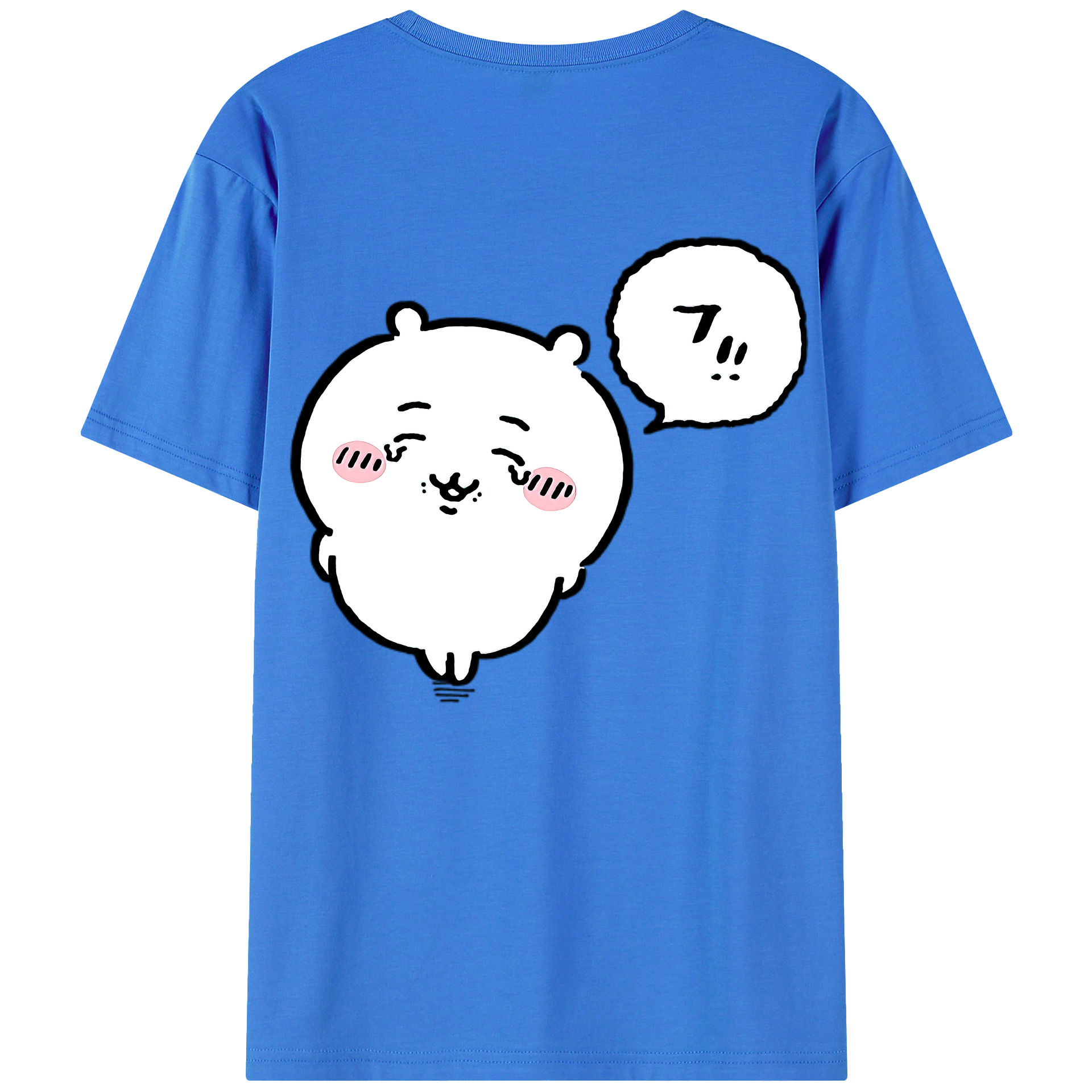 （画像用） ちいかわ ちいかわ Chii-kawa chiikawa 綿100％半袖Tシャツ（背面プリント）