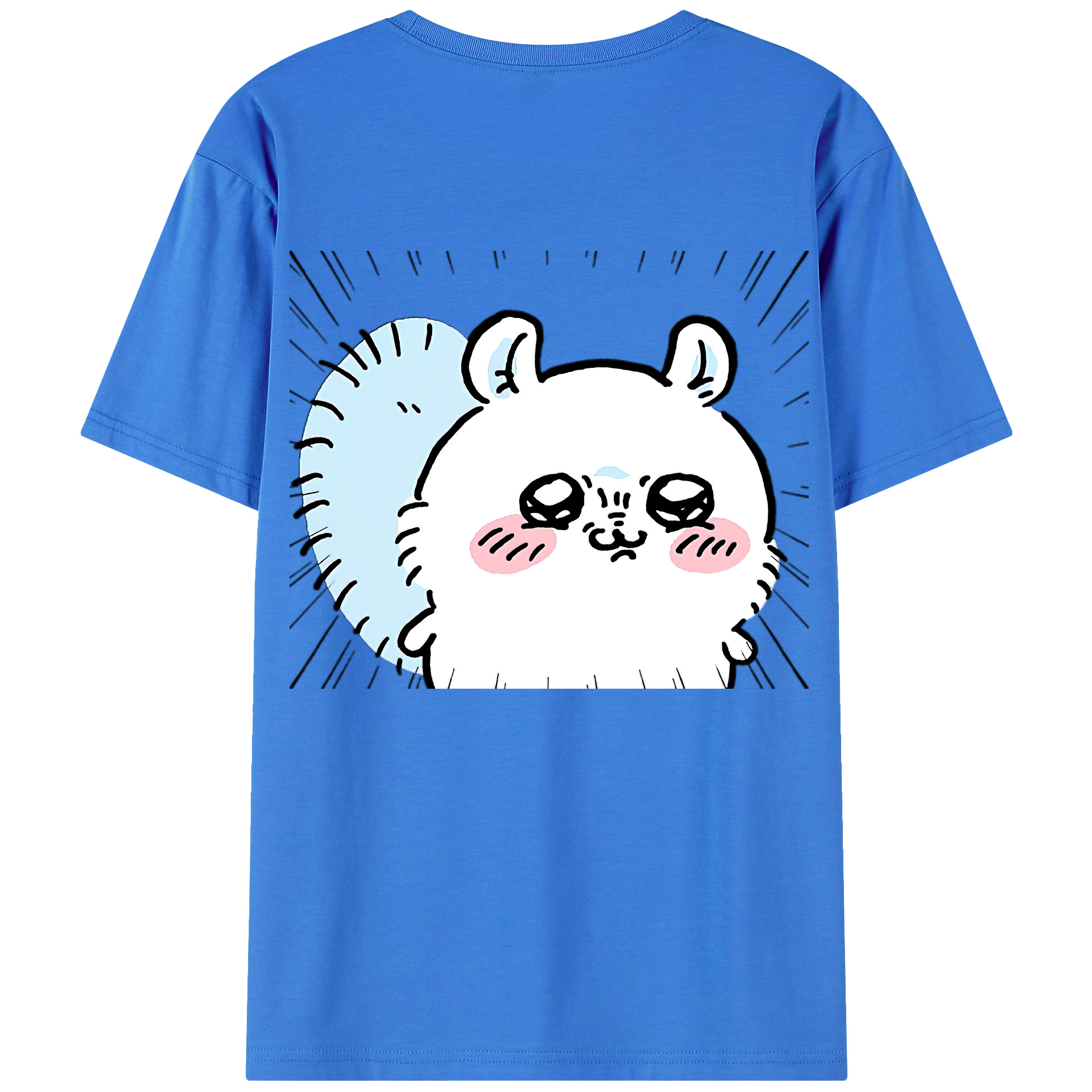 （画像用） ちいかわ モモンガ Chii-kawa Momonga 綿100％半袖Tシャツ（背面プリント）