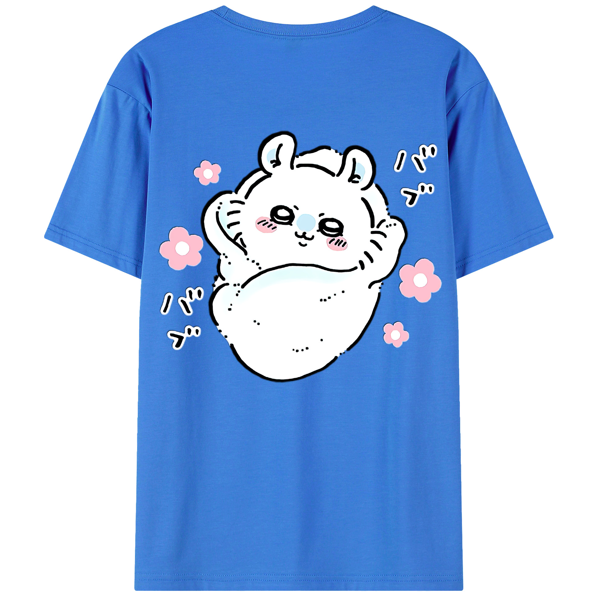 （画像用） ちいかわ モモンガ Chii-kawa Momonga 綿100％半袖Tシャツ（背面プリント）