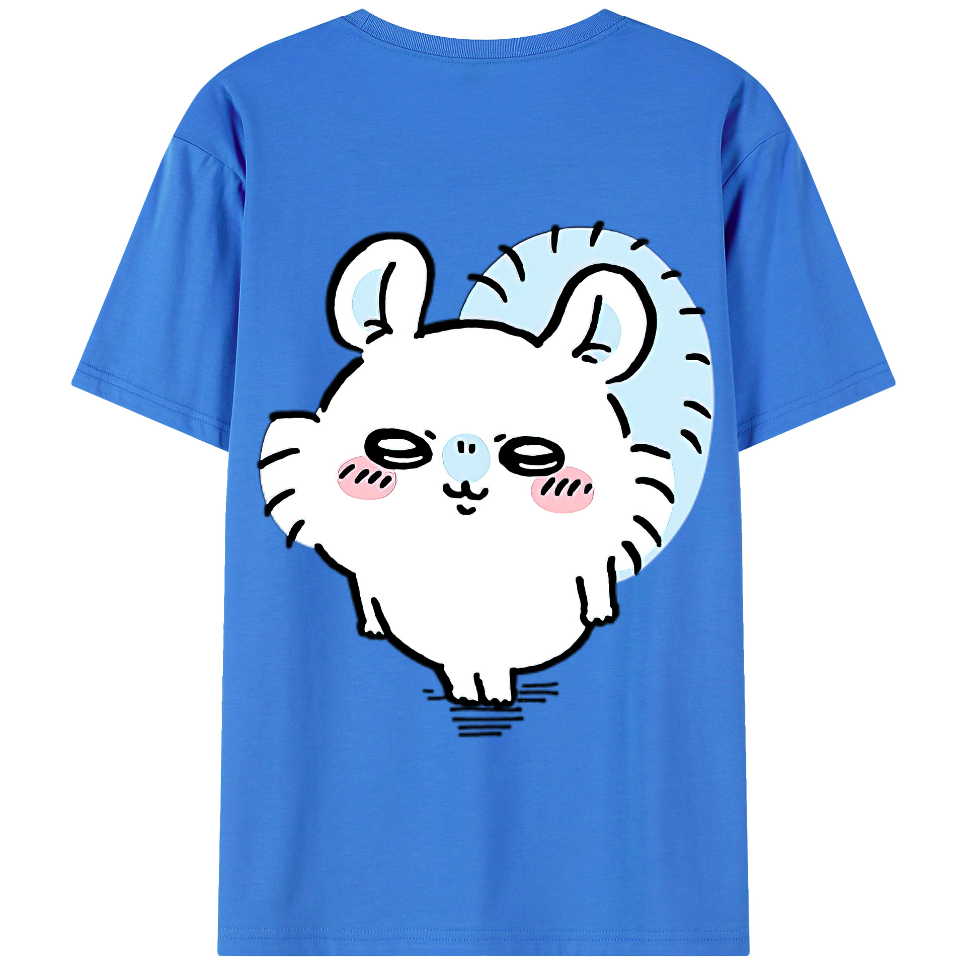 （画像用） ちいかわ モモンガ Chii-kawa Momonga 綿100％半袖Tシャツ（背面プリント）