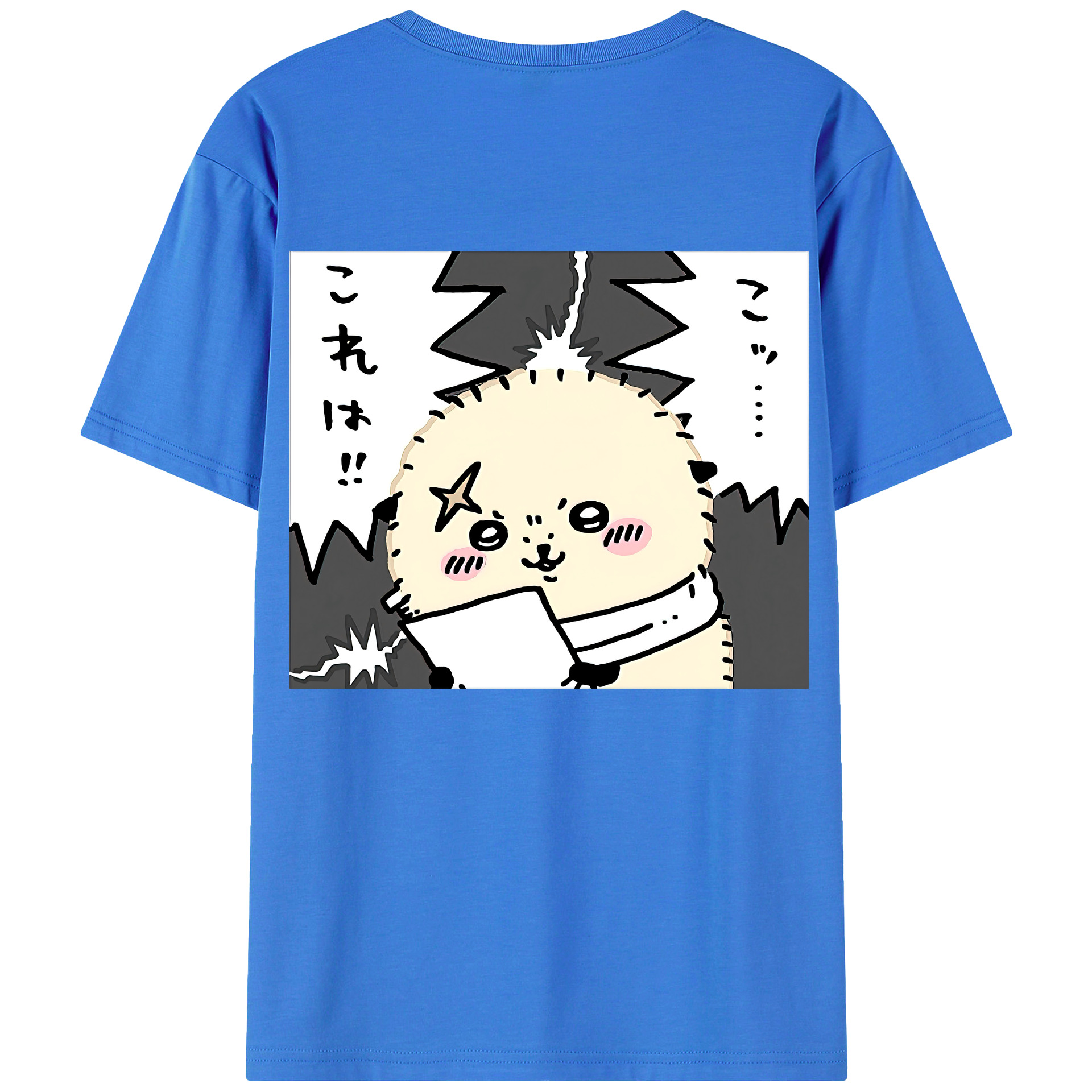 （画像用） ちいかわ ラッコ Chii-kawa Sea otter 綿100％半袖Tシャツ（背面プリント）