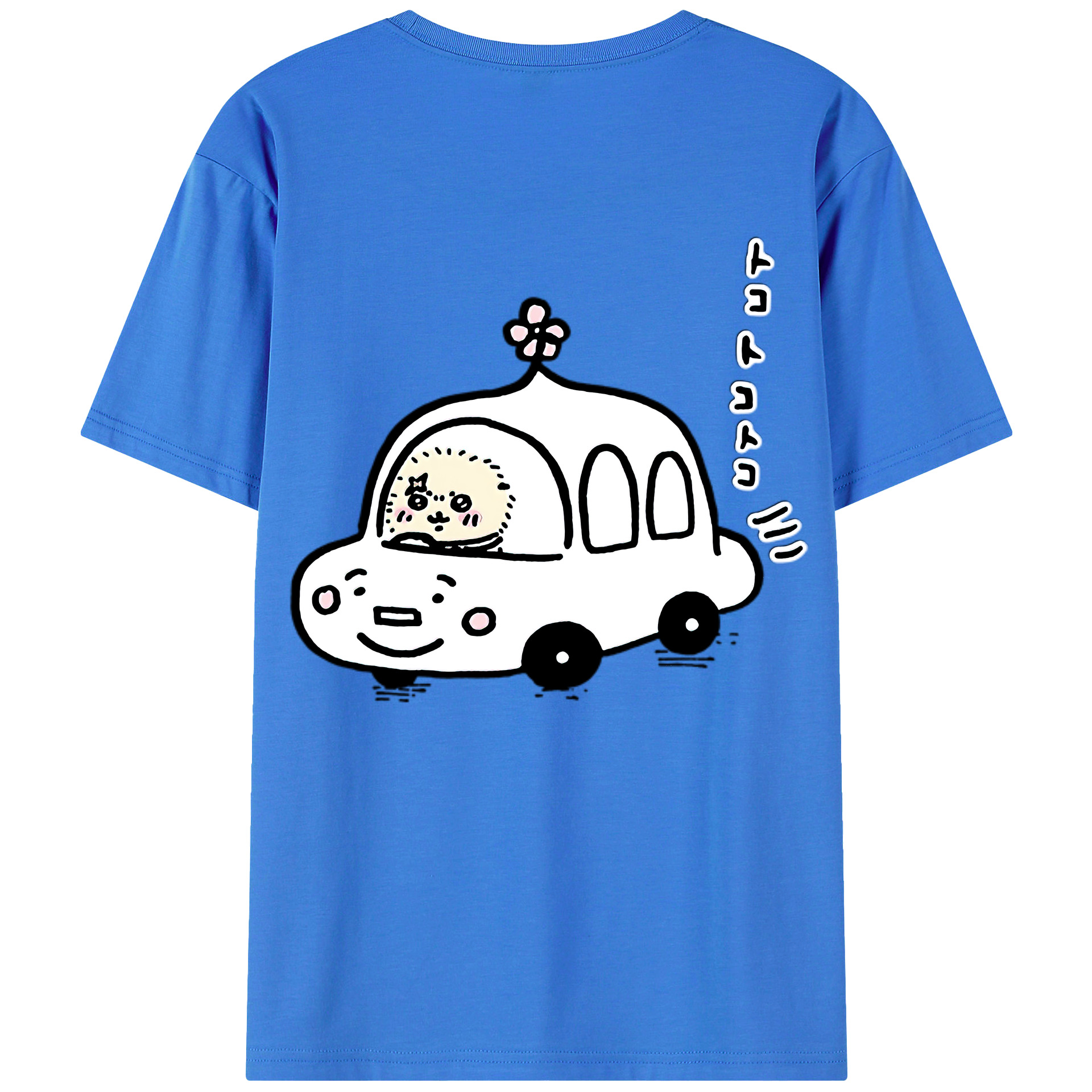 （画像用） ちいかわ ラッコ Chii-kawa Sea otter 綿100％半袖Tシャツ（背面プリント）