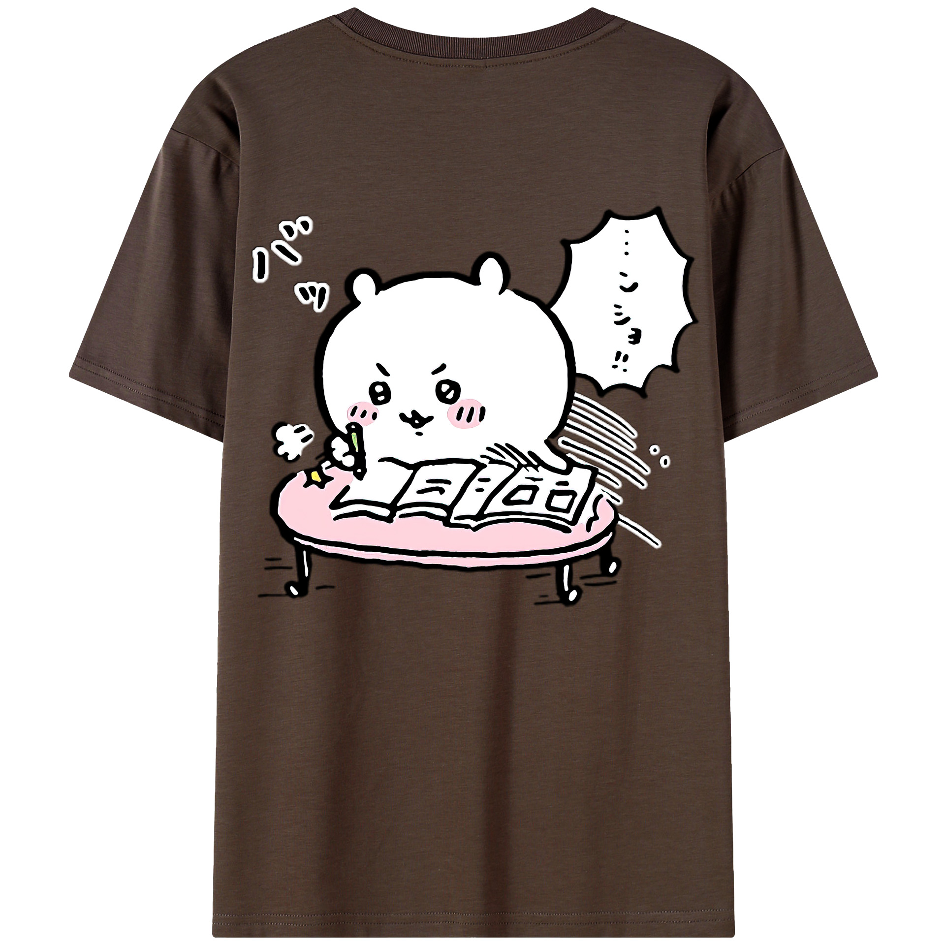 （画像用） ちいかわ ちいかわ Chii-kawa chiikawa 綿100％半袖Tシャツ（背面プリント）