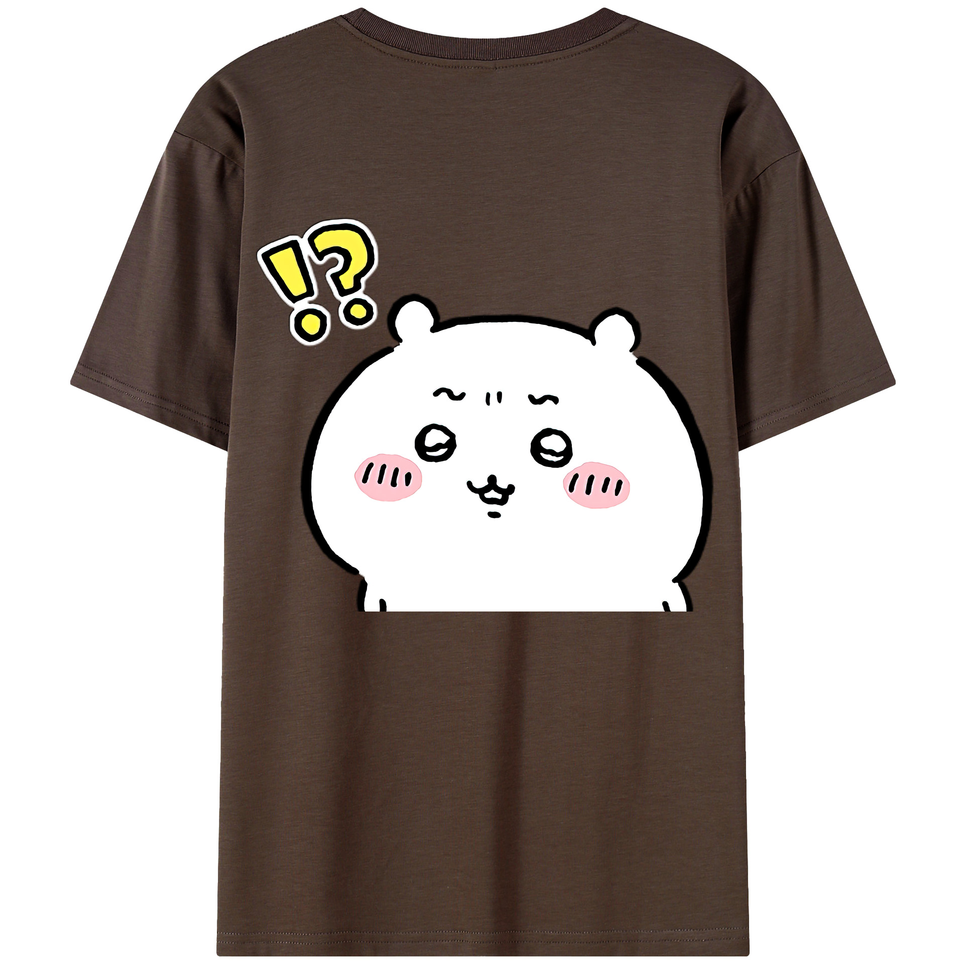 （画像用） ちいかわ ちいかわ Chii-kawa chiikawa 綿100％半袖Tシャツ（背面プリント）