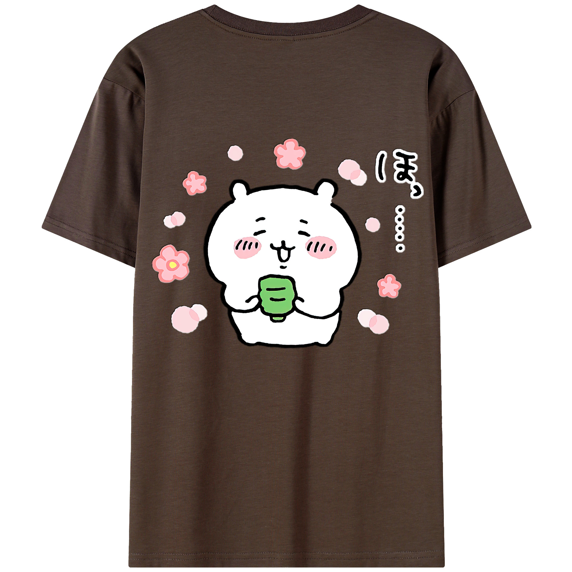 （画像用） ちいかわ ちいかわ Chii-kawa chiikawa 綿100％半袖Tシャツ（背面プリント）