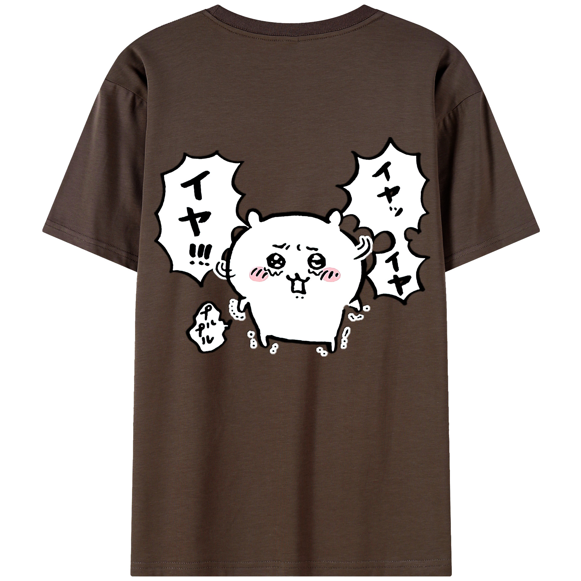 （画像用） ちいかわ ちいかわ Chii-kawa chiikawa 綿100％半袖Tシャツ（背面プリント）