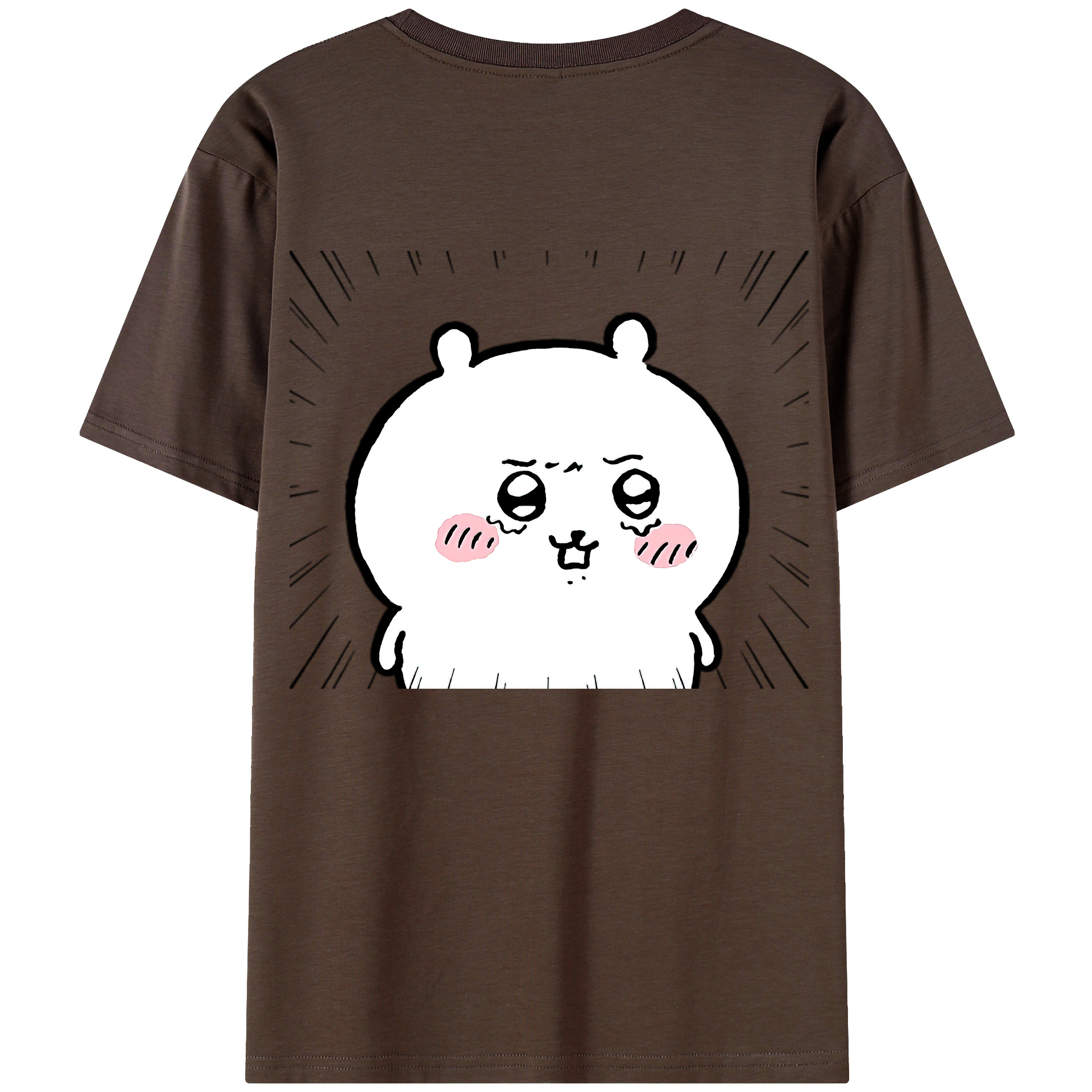 （画像用） ちいかわ ちいかわ Chii-kawa chiikawa 綿100％半袖Tシャツ（背面プリント）