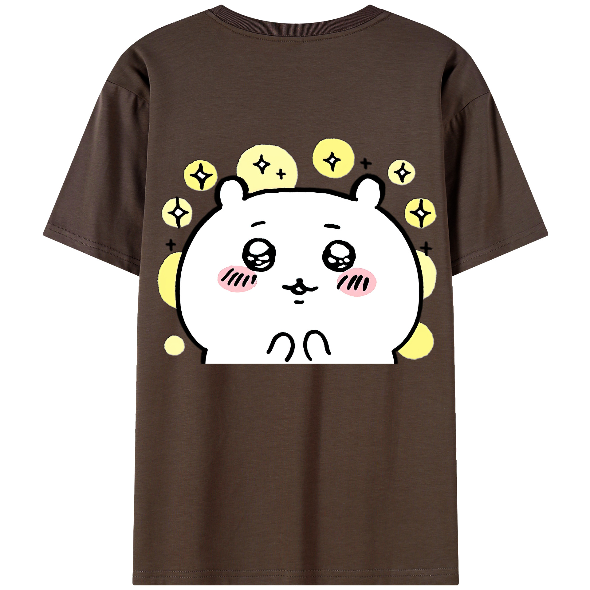 （画像用） ちいかわ ちいかわ Chii-kawa chiikawa 綿100％半袖Tシャツ（背面プリント）