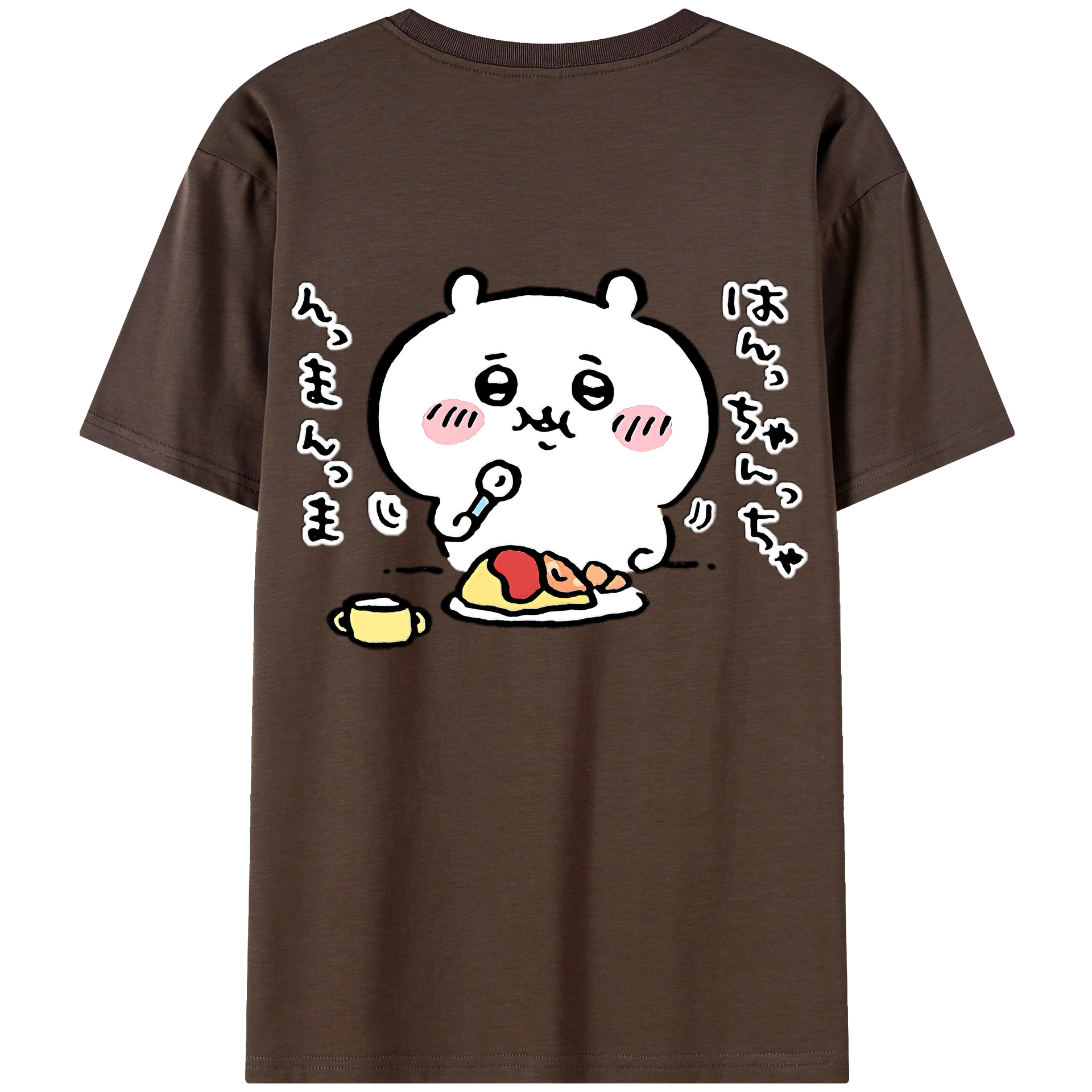 （画像用） ちいかわ ちいかわ Chii-kawa chiikawa 綿100％半袖Tシャツ（背面プリント）