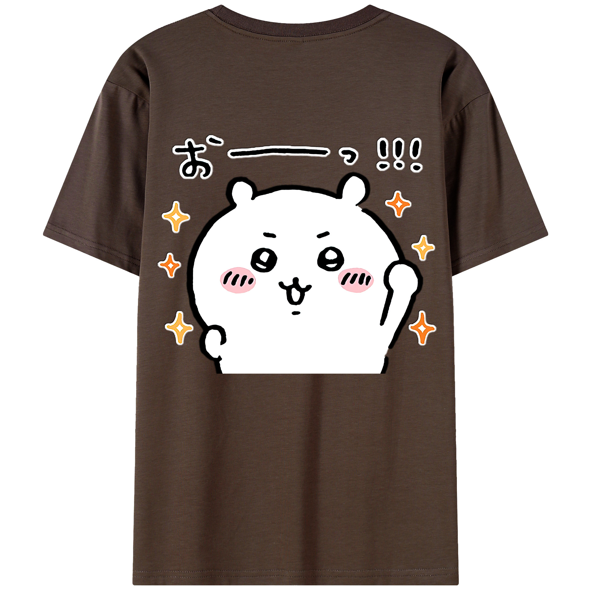 （画像用） ちいかわ ちいかわ Chii-kawa chiikawa 綿100％半袖Tシャツ（背面プリント）