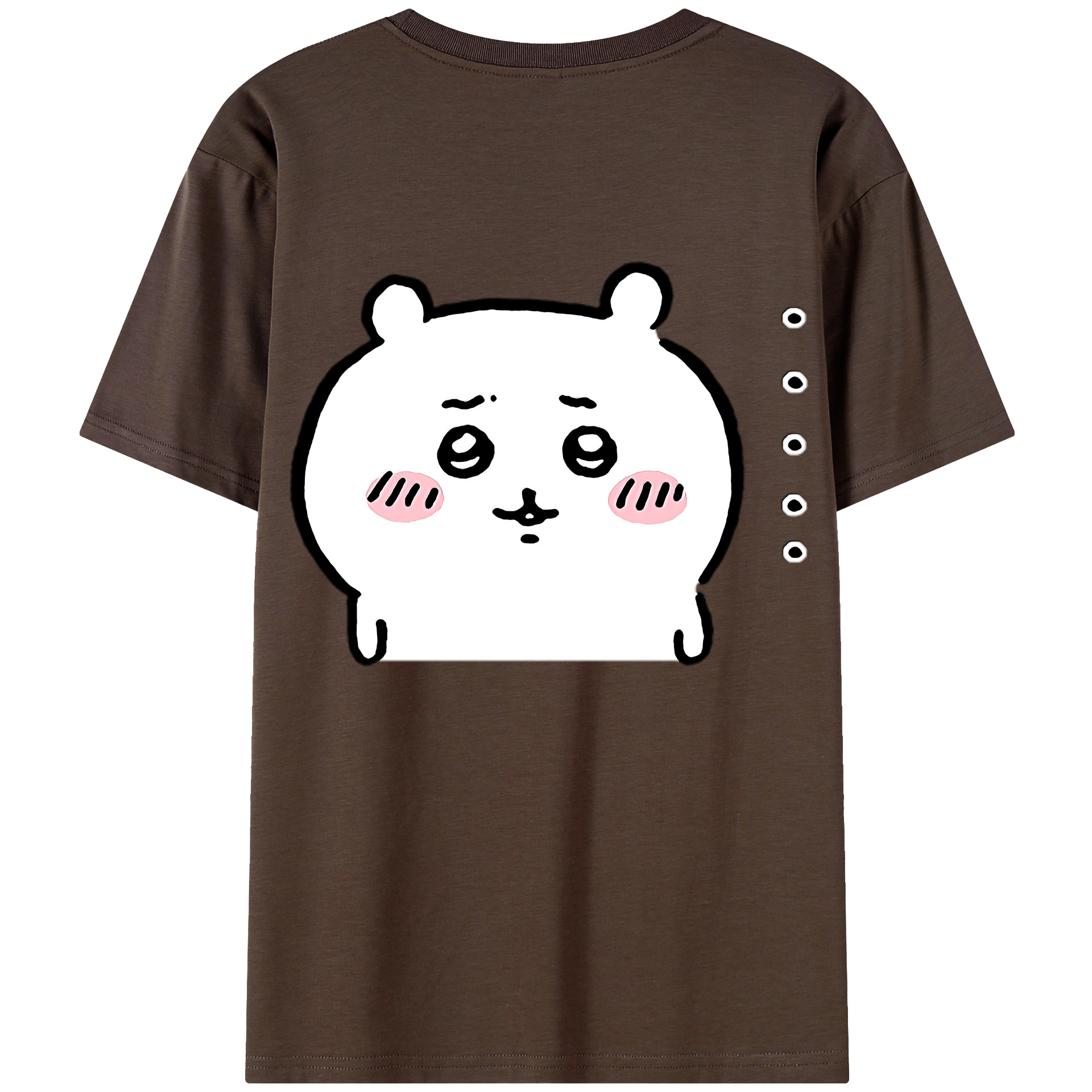 （画像用） ちいかわ ちいかわ Chii-kawa chiikawa 綿100％半袖Tシャツ（背面プリント）