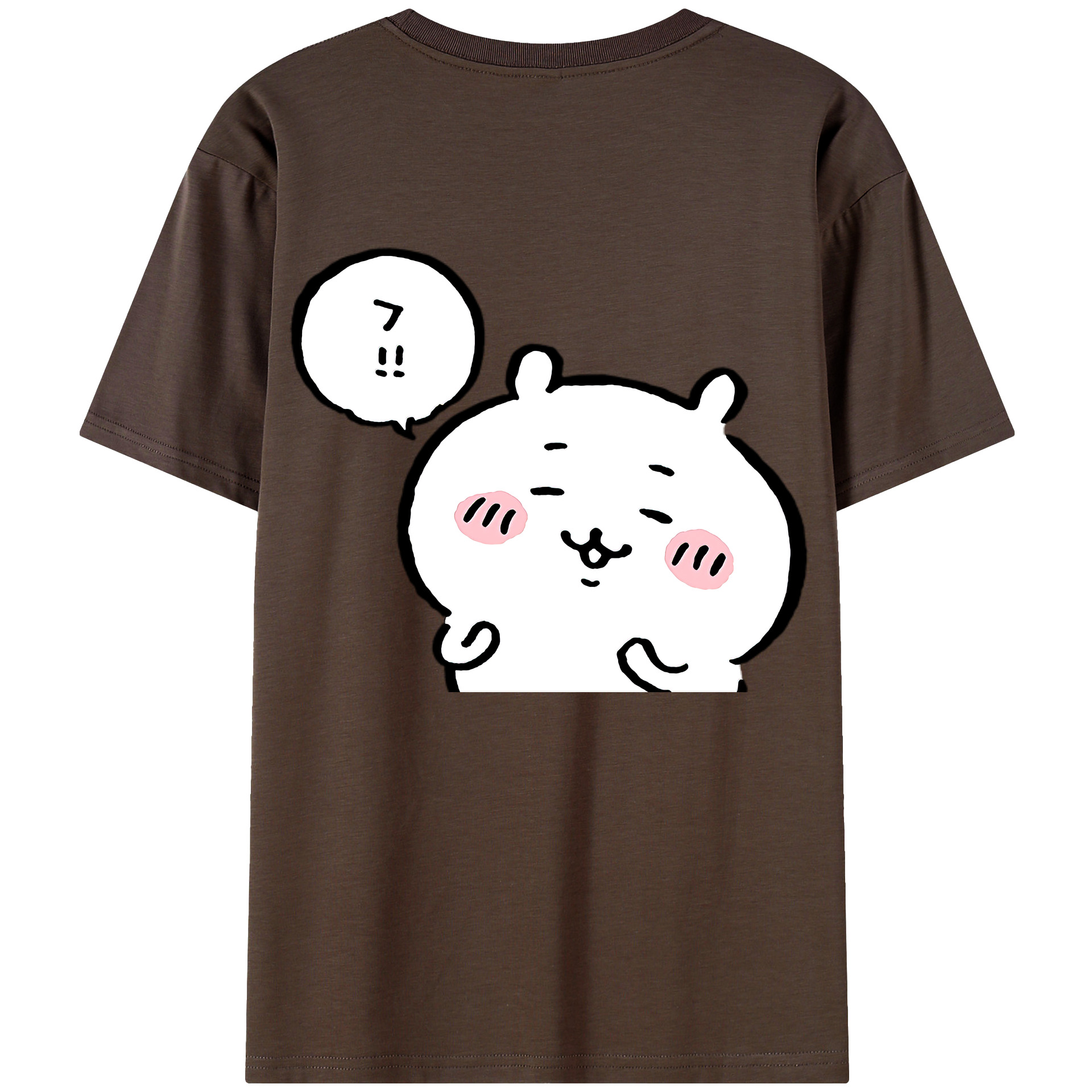 （画像用） ちいかわ ちいかわ Chii-kawa chiikawa 綿100％半袖Tシャツ（背面プリント）