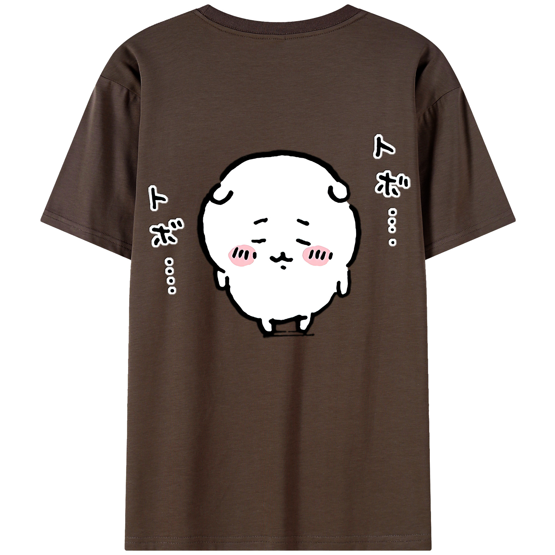 （画像用） ちいかわ ちいかわ Chii-kawa chiikawa 綿100％半袖Tシャツ（背面プリント）