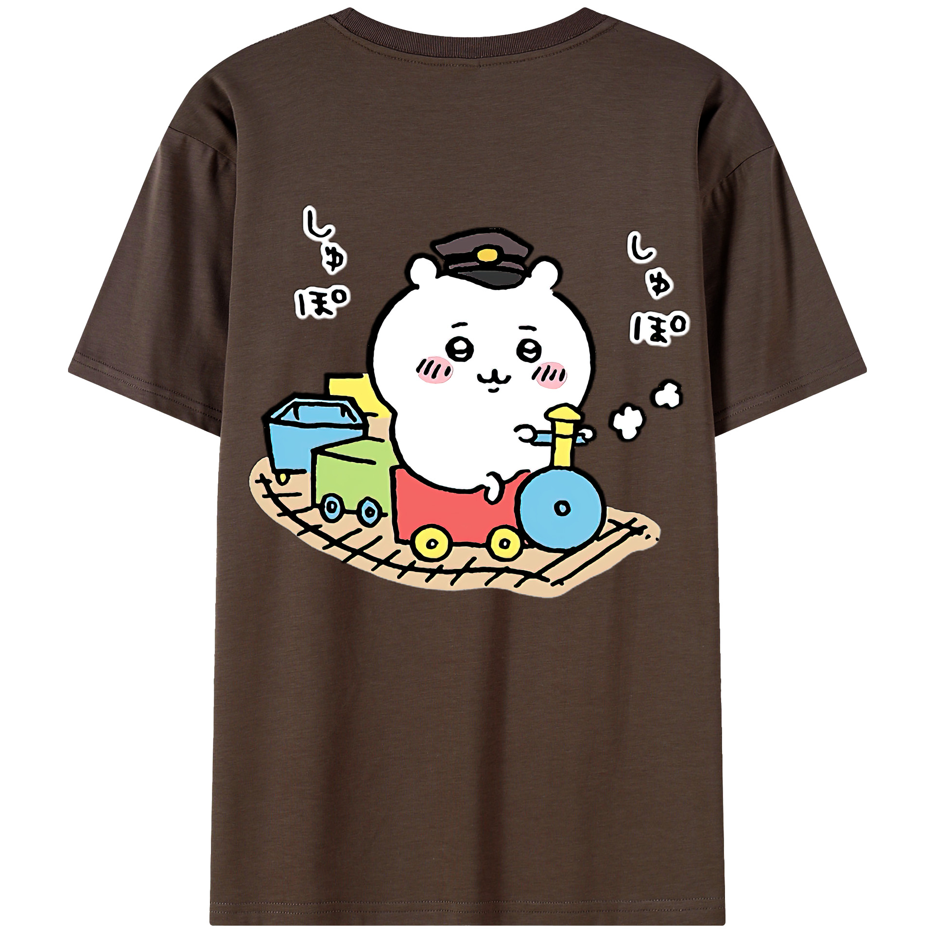 （画像用） ちいかわ ちいかわ Chii-kawa chiikawa 綿100％半袖Tシャツ（背面プリント）