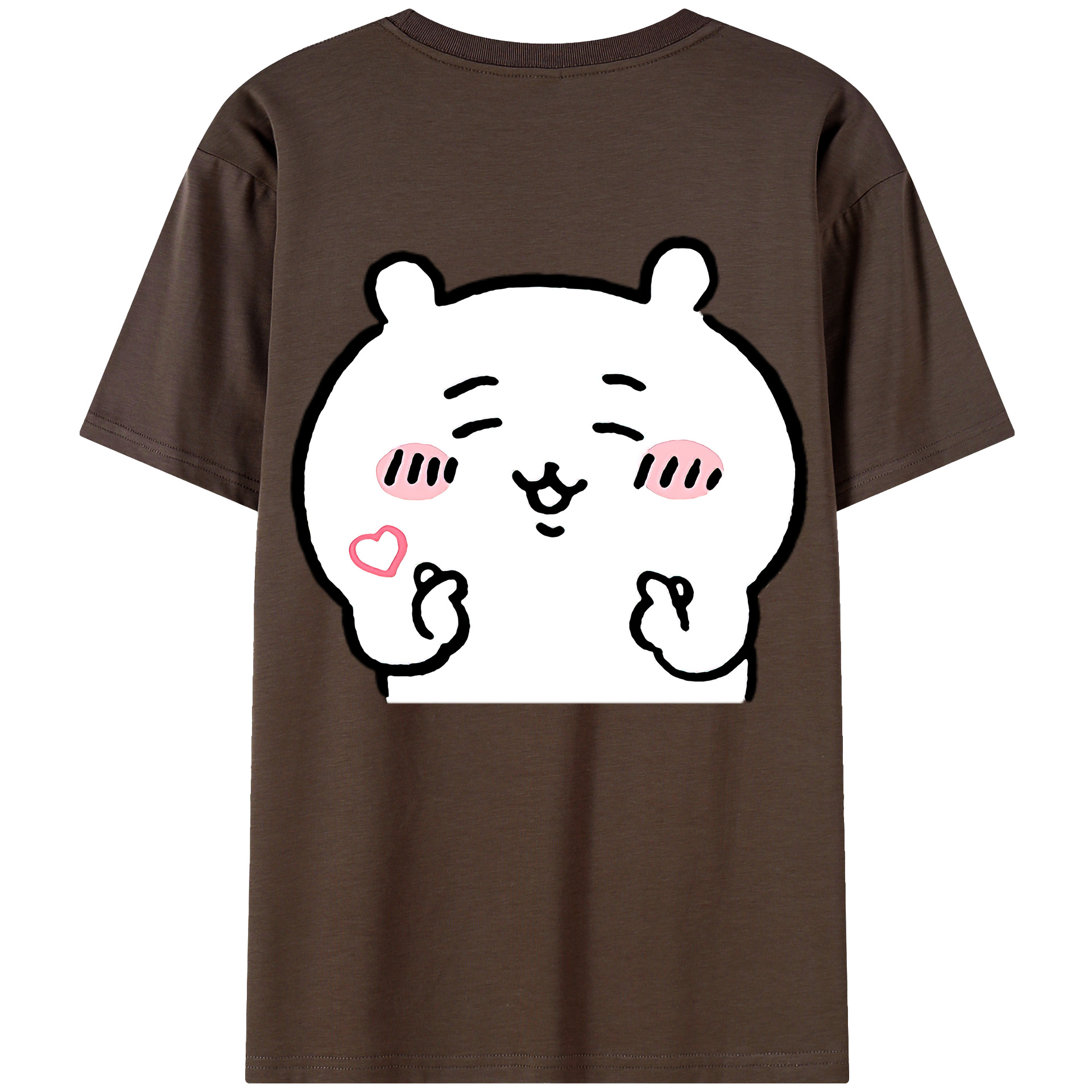 （画像用） ちいかわ ちいかわ Chii-kawa chiikawa 綿100％半袖Tシャツ（背面プリント）
