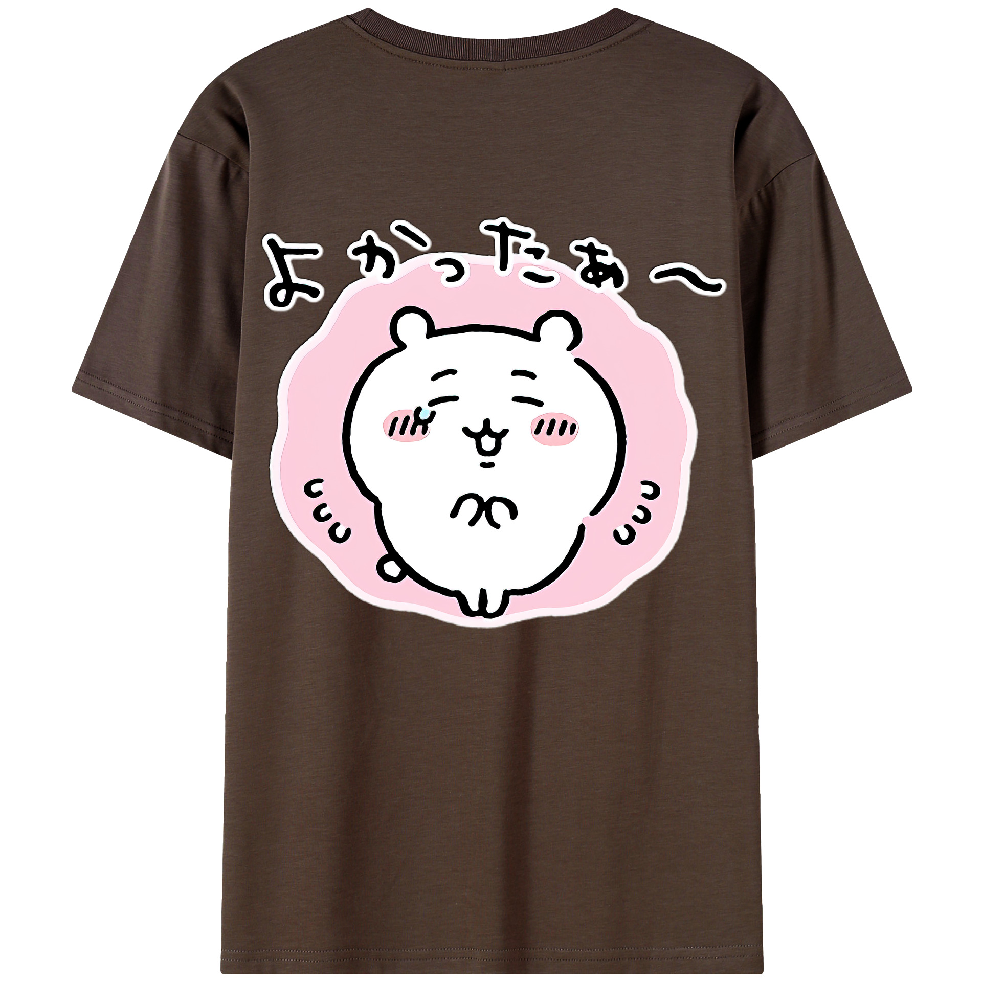 （画像用） ちいかわ ちいかわ Chii-kawa chiikawa 綿100％半袖Tシャツ（背面プリント）