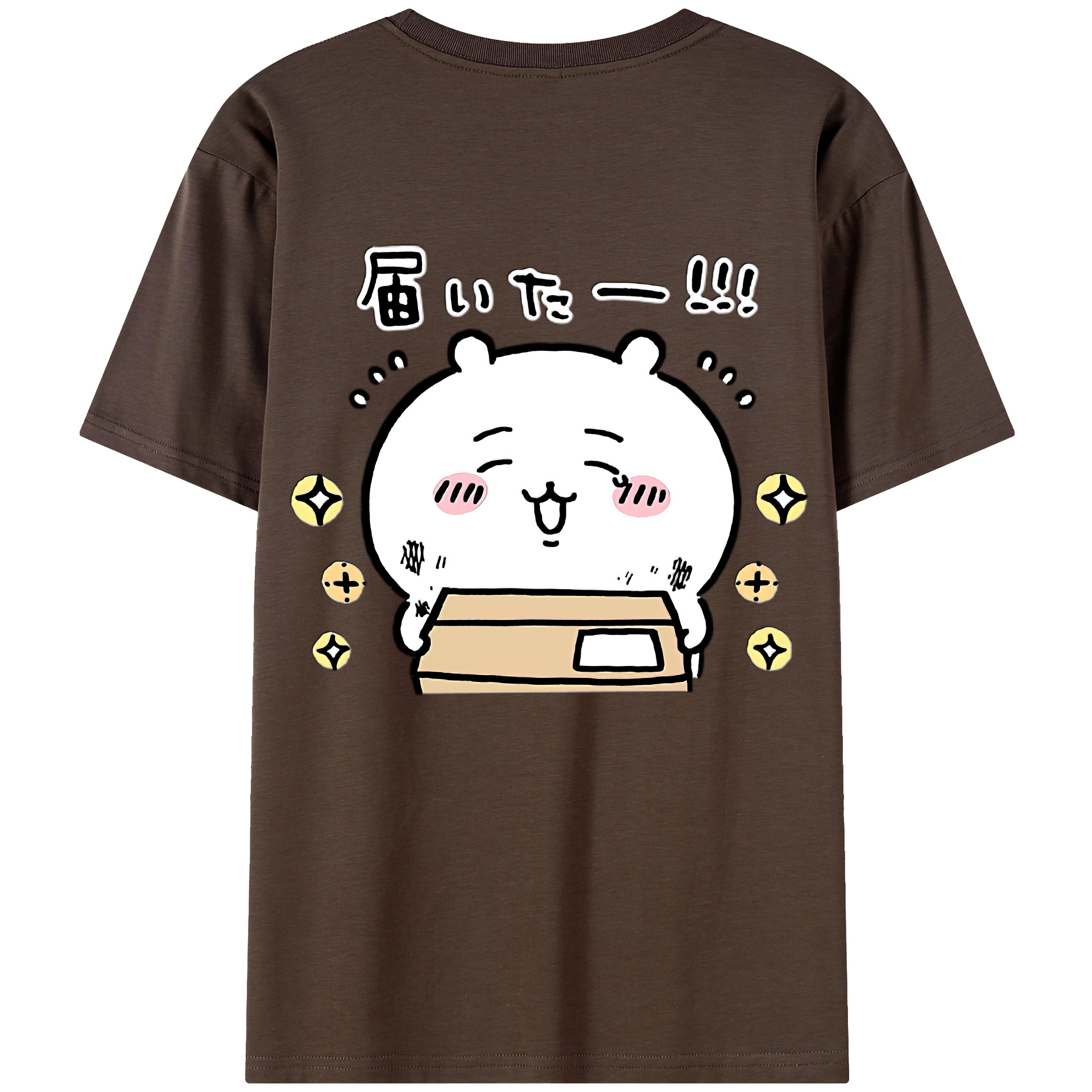 （画像用） ちいかわ ちいかわ Chii-kawa chiikawa 綿100％半袖Tシャツ（背面プリント）