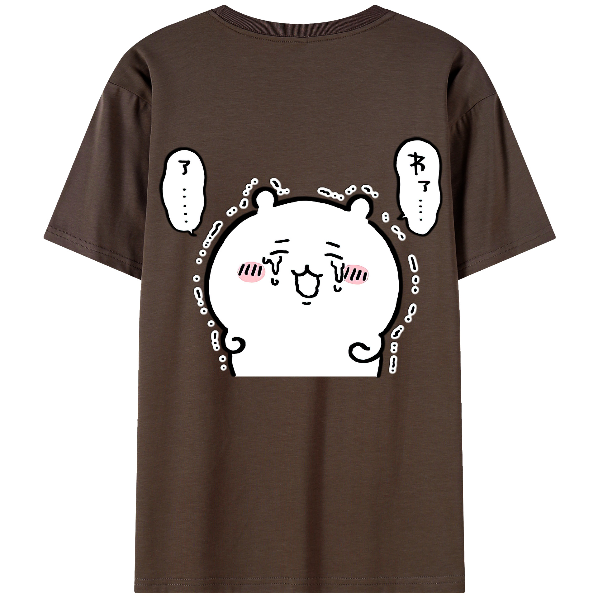 （画像用） ちいかわ ちいかわ Chii-kawa chiikawa 綿100％半袖Tシャツ（背面プリント）