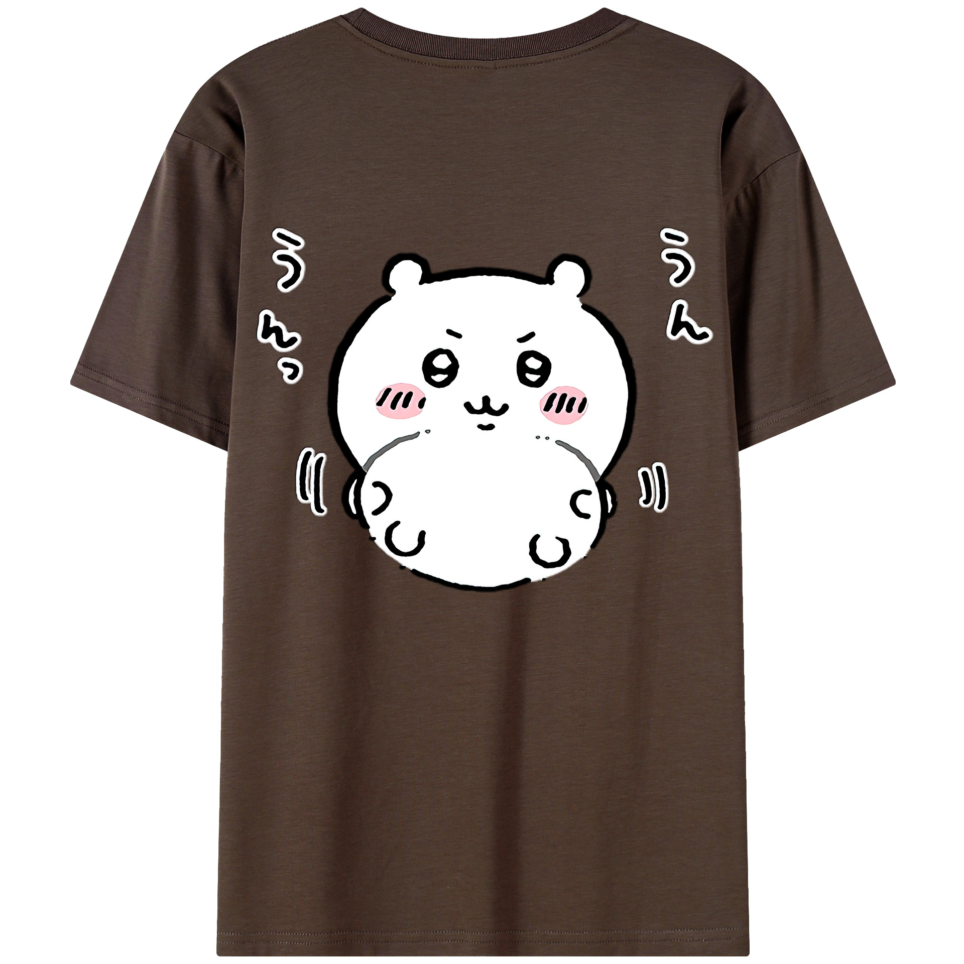 （画像用） ちいかわ ちいかわ Chii-kawa chiikawa 綿100％半袖Tシャツ（背面プリント）