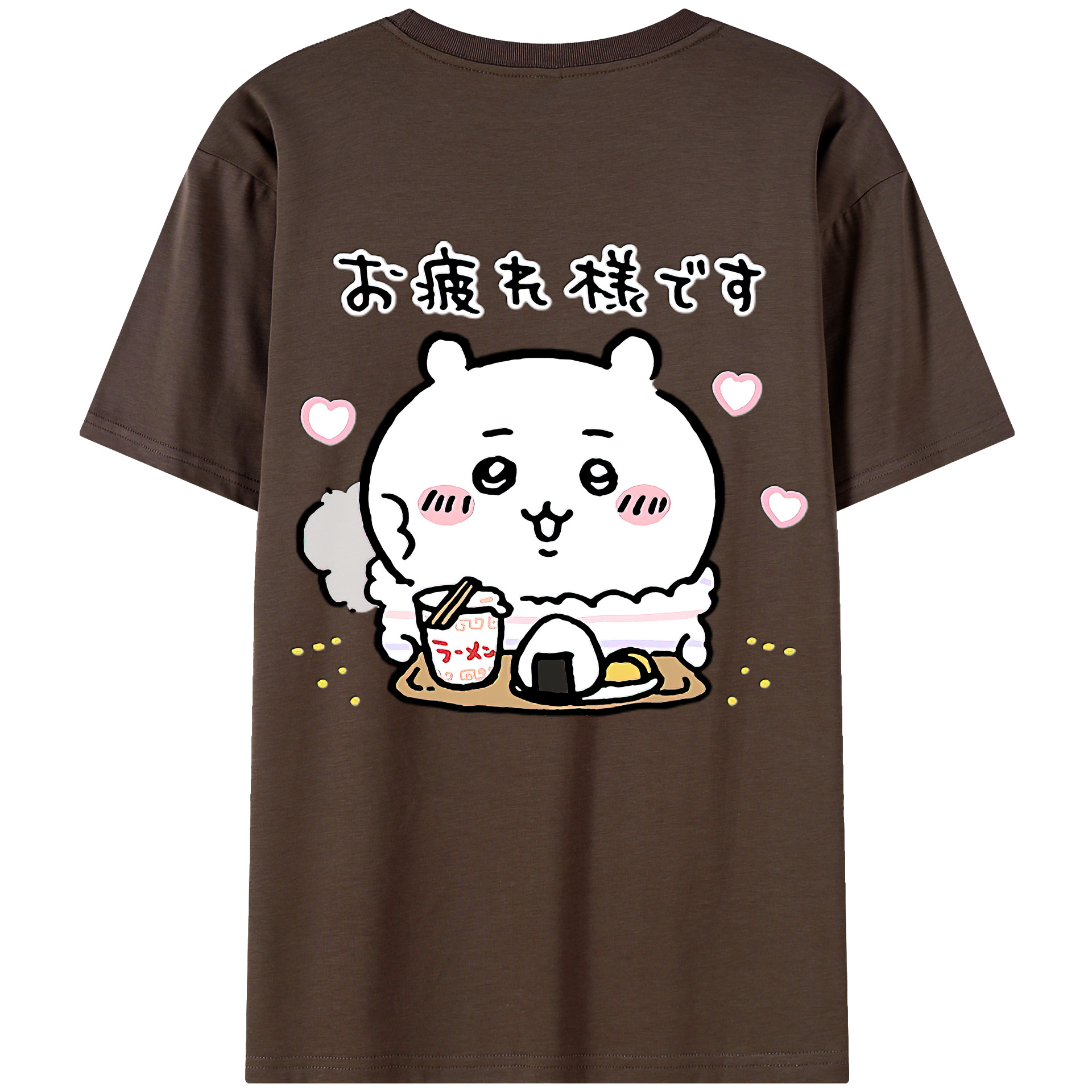（画像用） ちいかわ ちいかわ Chii-kawa chiikawa 綿100％半袖Tシャツ（背面プリント）