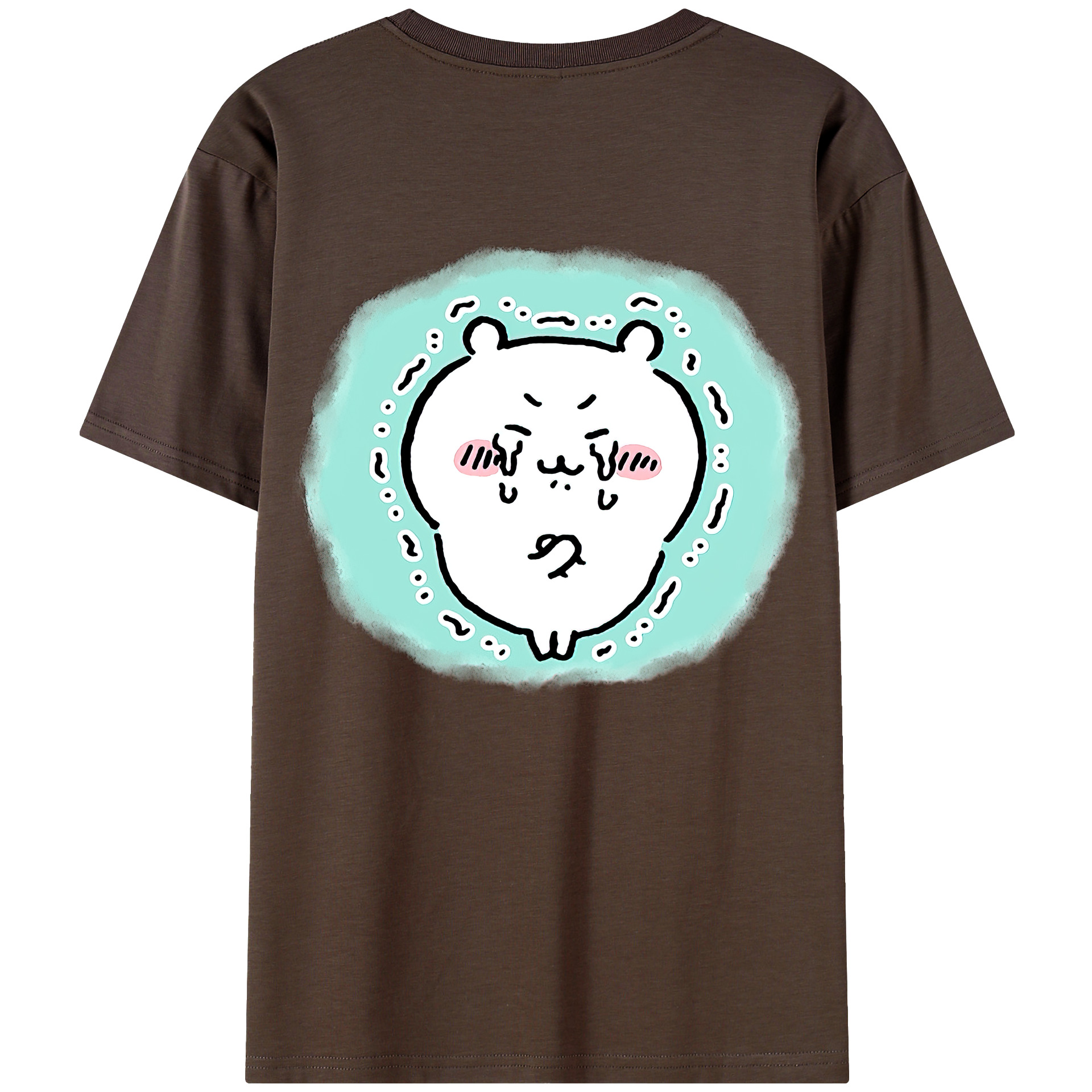 （画像用） ちいかわ ちいかわ Chii-kawa chiikawa 綿100％半袖Tシャツ（背面プリント）