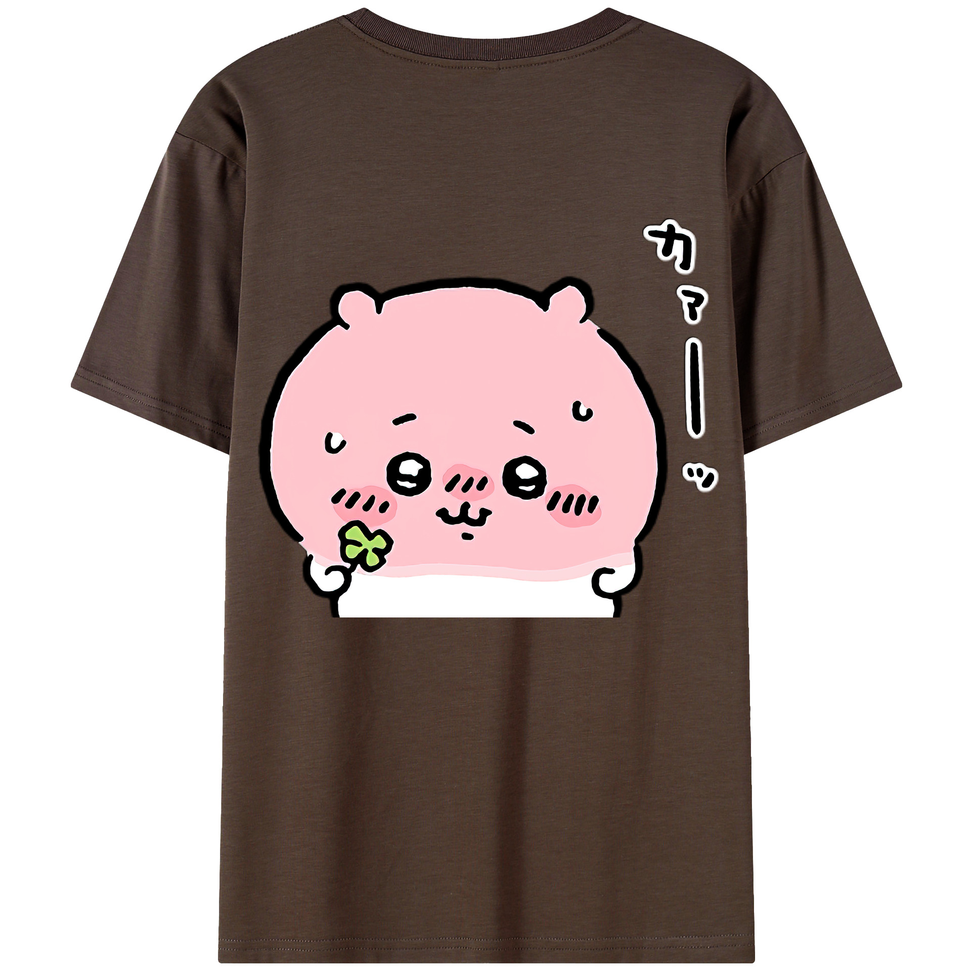 （画像用） ちいかわ ちいかわ Chii-kawa chiikawa 綿100％半袖Tシャツ（背面プリント）