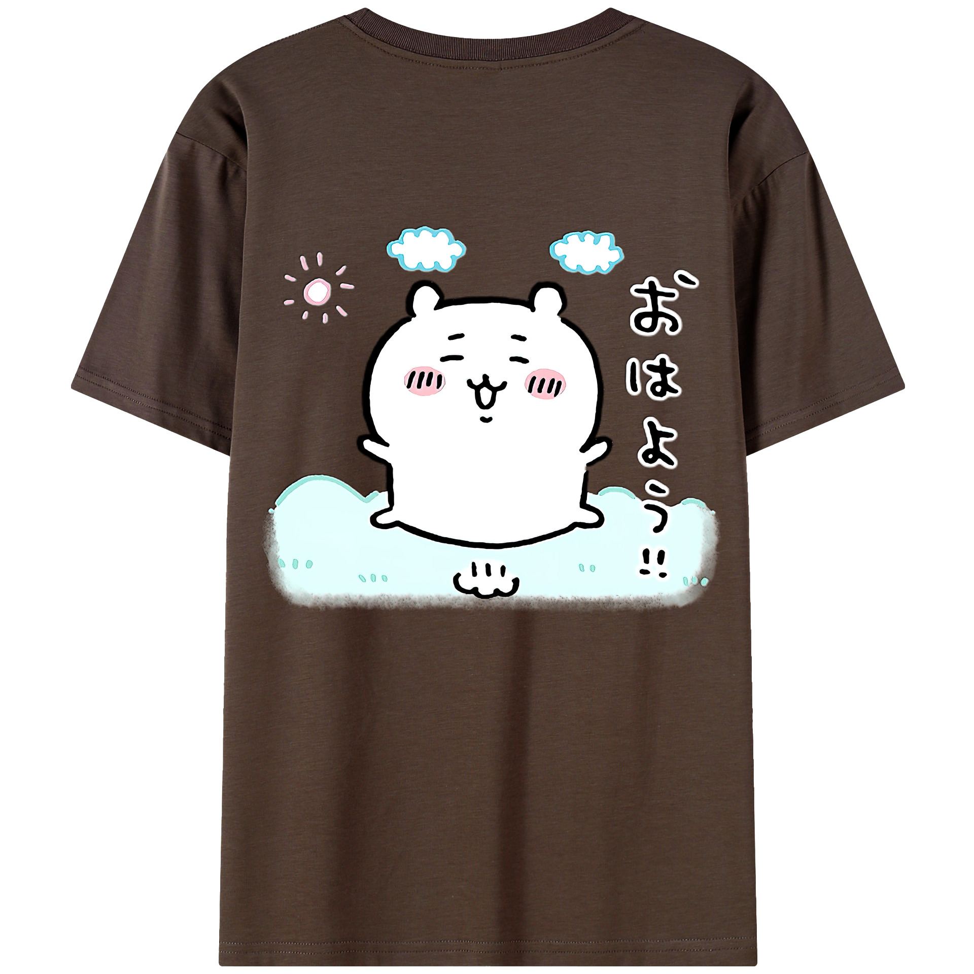 （画像用） ちいかわ ちいかわ Chii-kawa chiikawa 綿100％半袖Tシャツ（背面プリント）