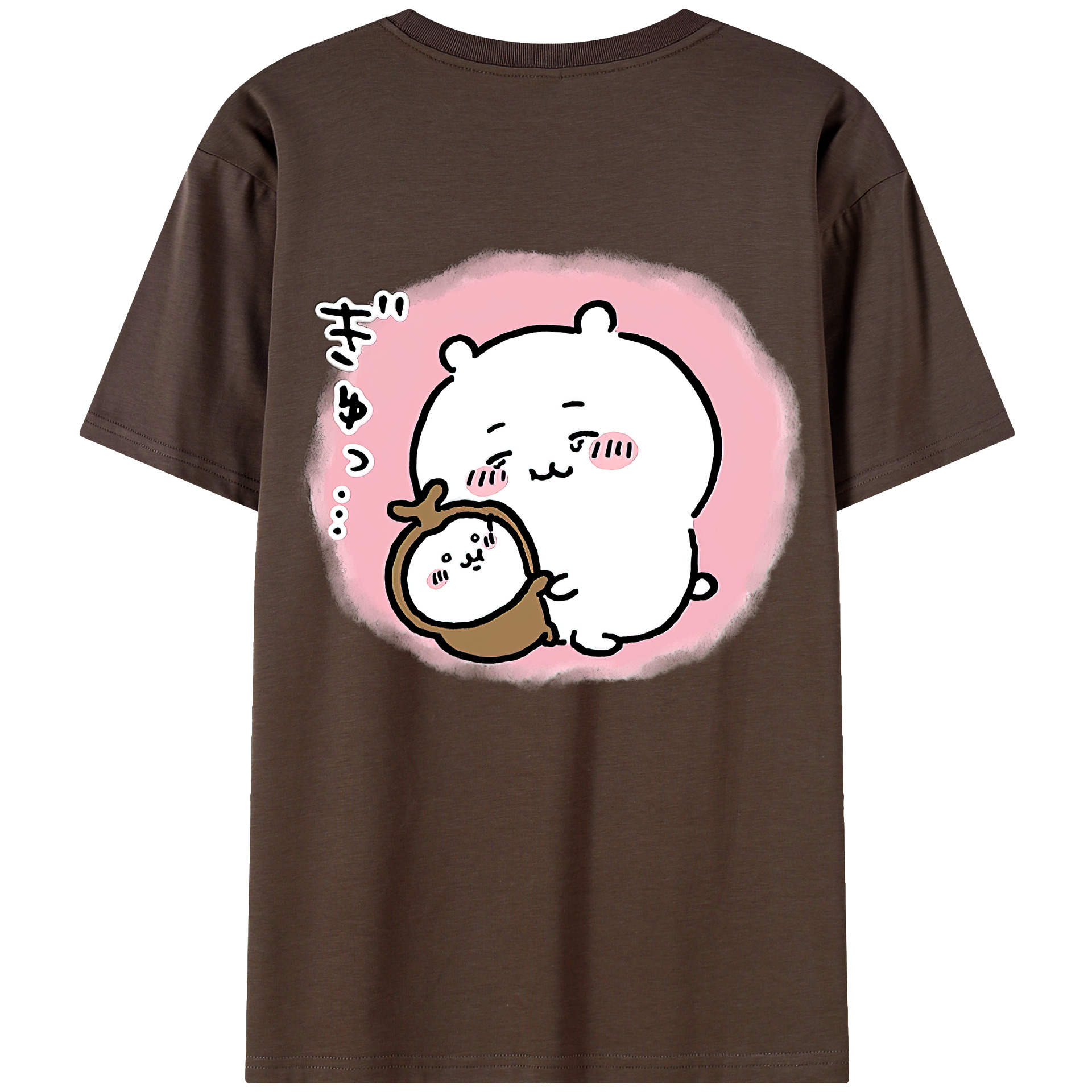 （画像用） ちいかわ ちいかわ Chii-kawa chiikawa 綿100％半袖Tシャツ（背面プリント）