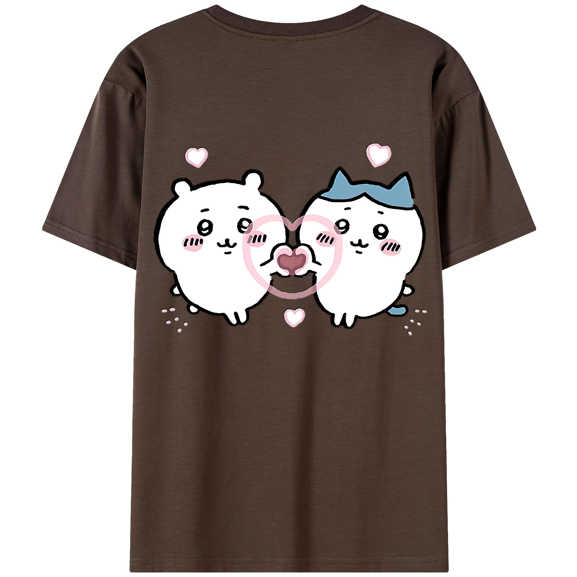 （画像用） ちいかわ ちいかわ Chii-kawa chiikawa 綿100％半袖Tシャツ（背面プリント）