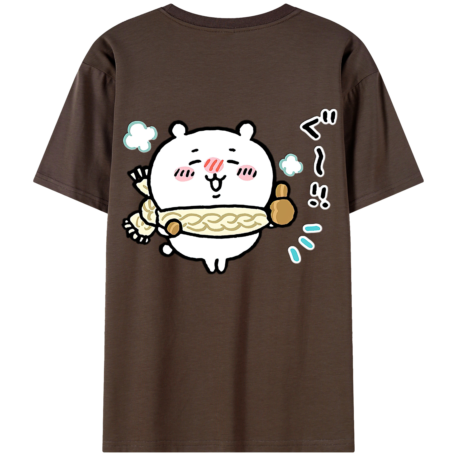 （画像用） ちいかわ ちいかわ Chii-kawa chiikawa 綿100％半袖Tシャツ（背面プリント）