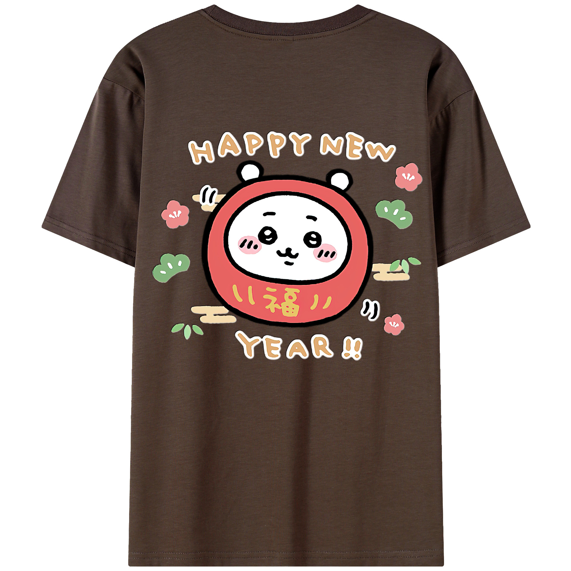 （画像用） ちいかわ ちいかわ Chii-kawa chiikawa 綿100％半袖Tシャツ（背面プリント）